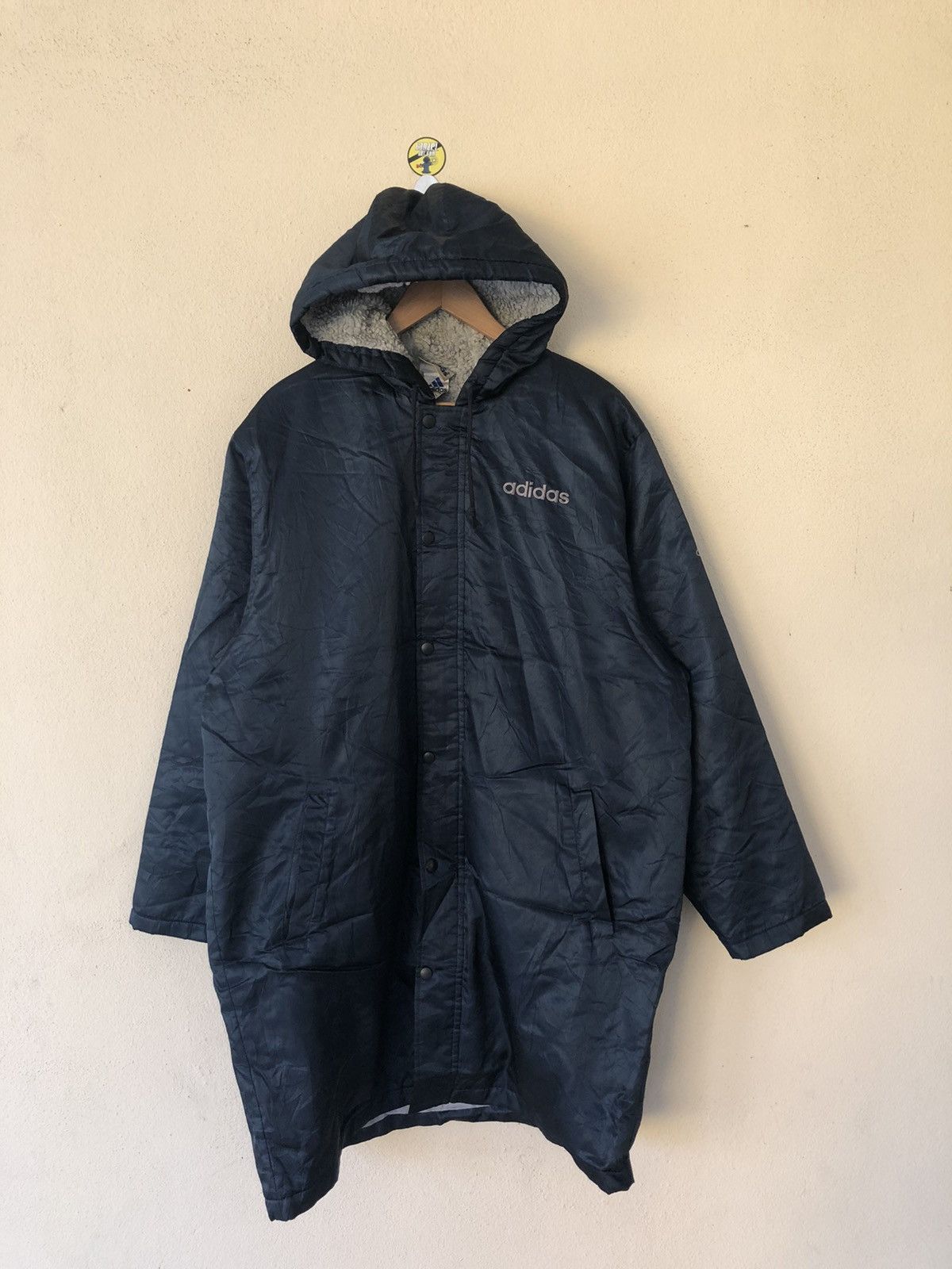 Adidas VINTAGE ADIDAS WINTER COAT PLAIN DESIGN Size US M / EU 48-50 / 2 - 1 Thumbnail