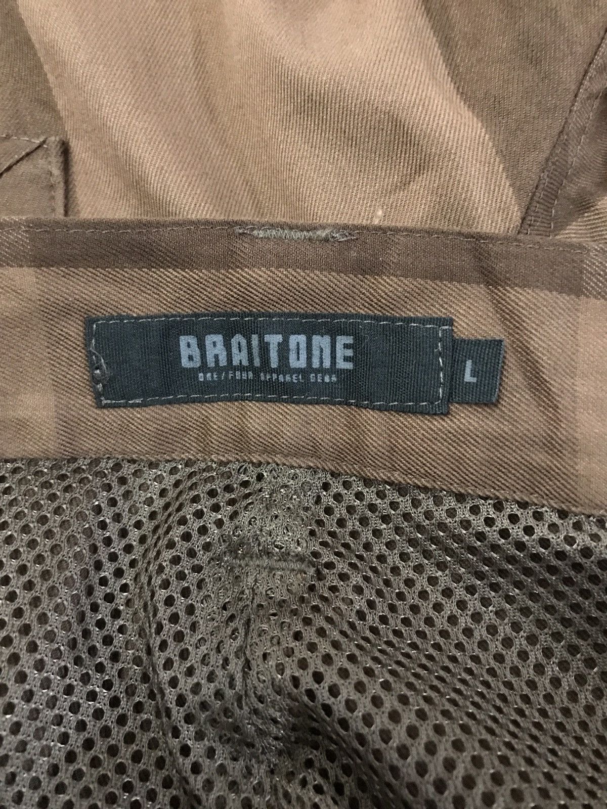 20471120 × Beauty Beast × Japanese Brand AW07 Japan Braitone Brown Checkered Parachute Hidden Pocket Size US 32 / EU 48 - 7 Thumbnail