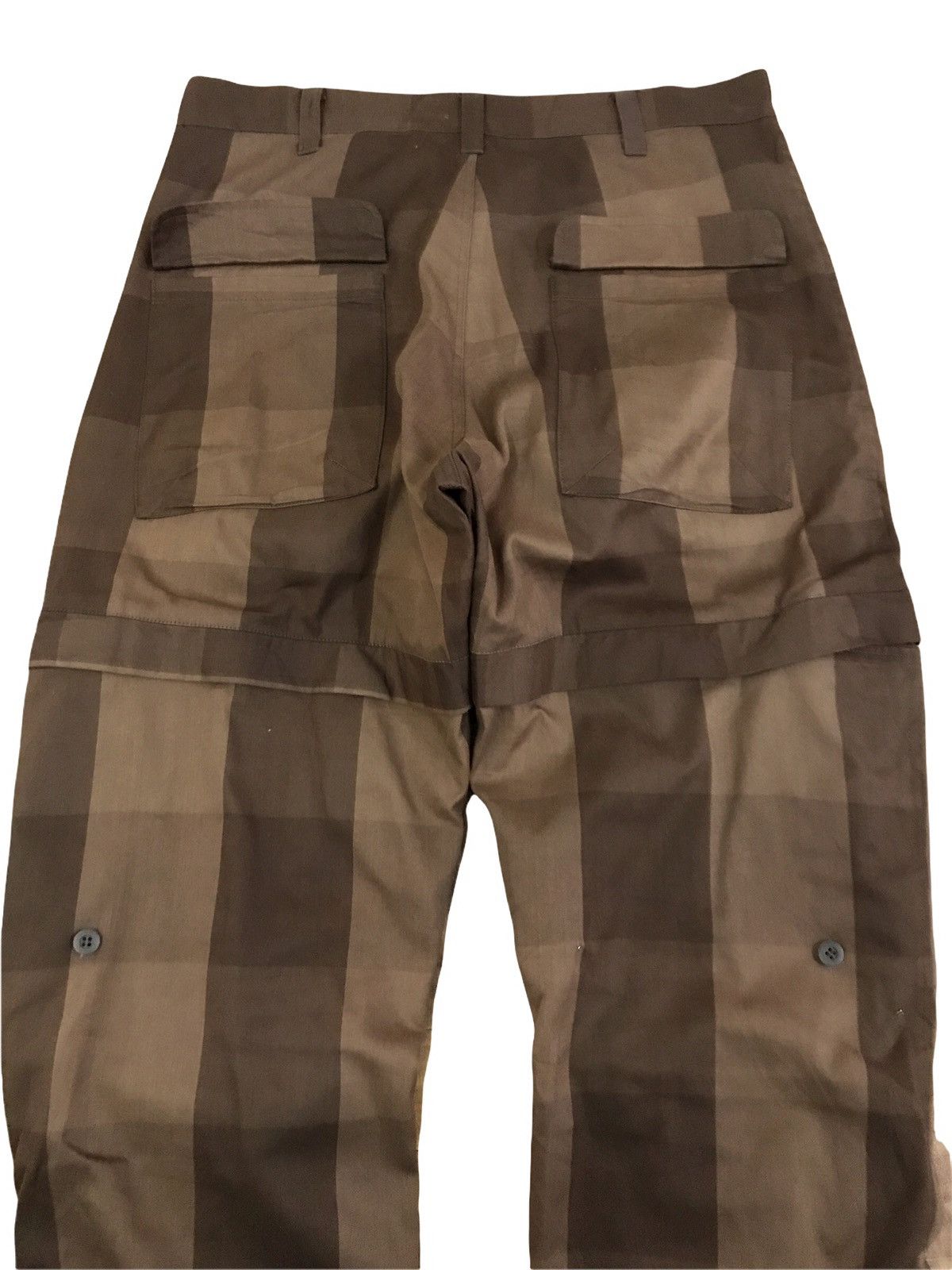 20471120 × Beauty Beast × Japanese Brand AW07 Japan Braitone Brown Checkered Parachute Hidden Pocket Size US 32 / EU 48 - 4 Thumbnail