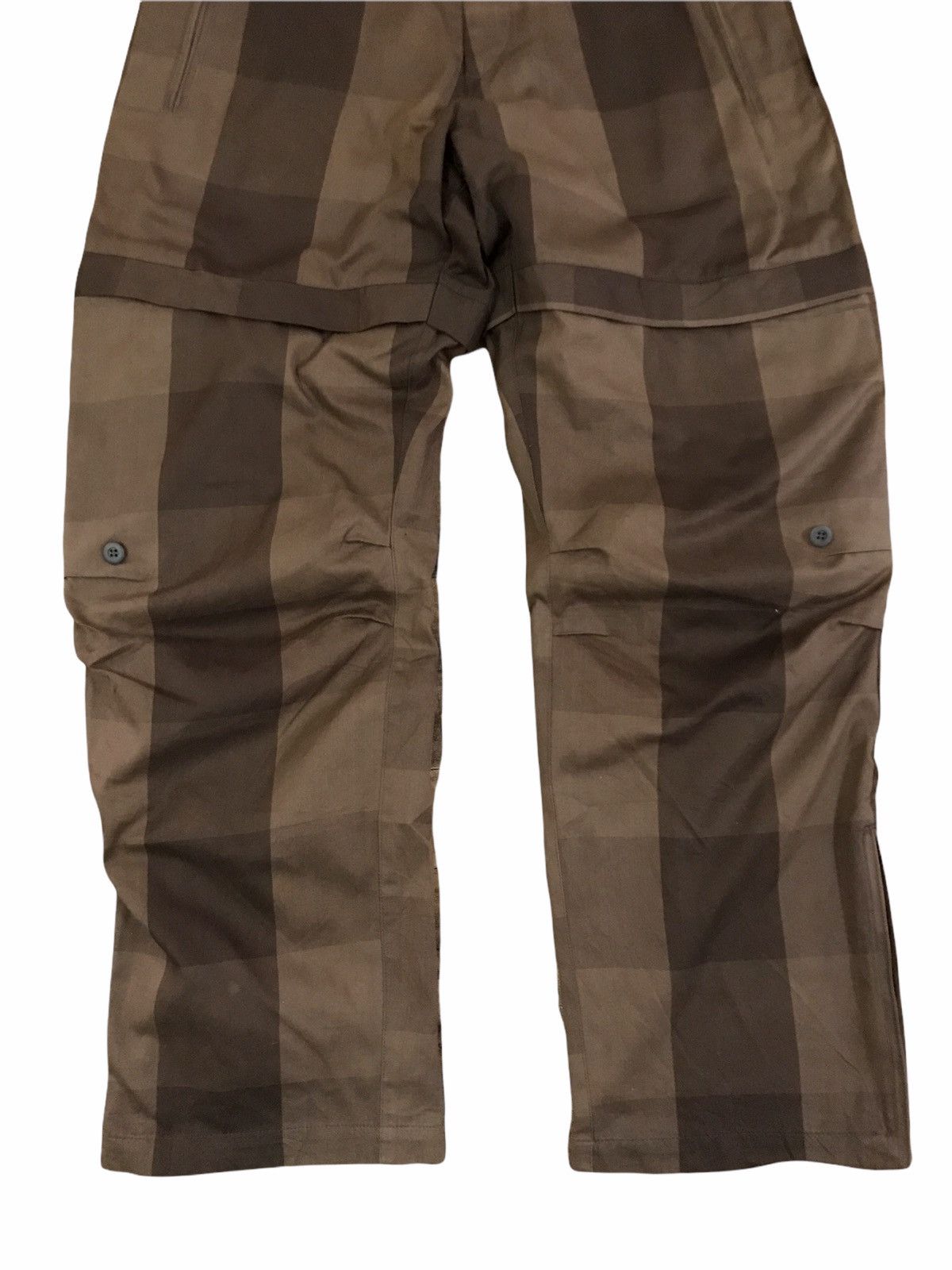 20471120 × Beauty Beast × Japanese Brand AW07 Japan Braitone Brown Checkered Parachute Hidden Pocket Size US 32 / EU 48 - 5 Thumbnail