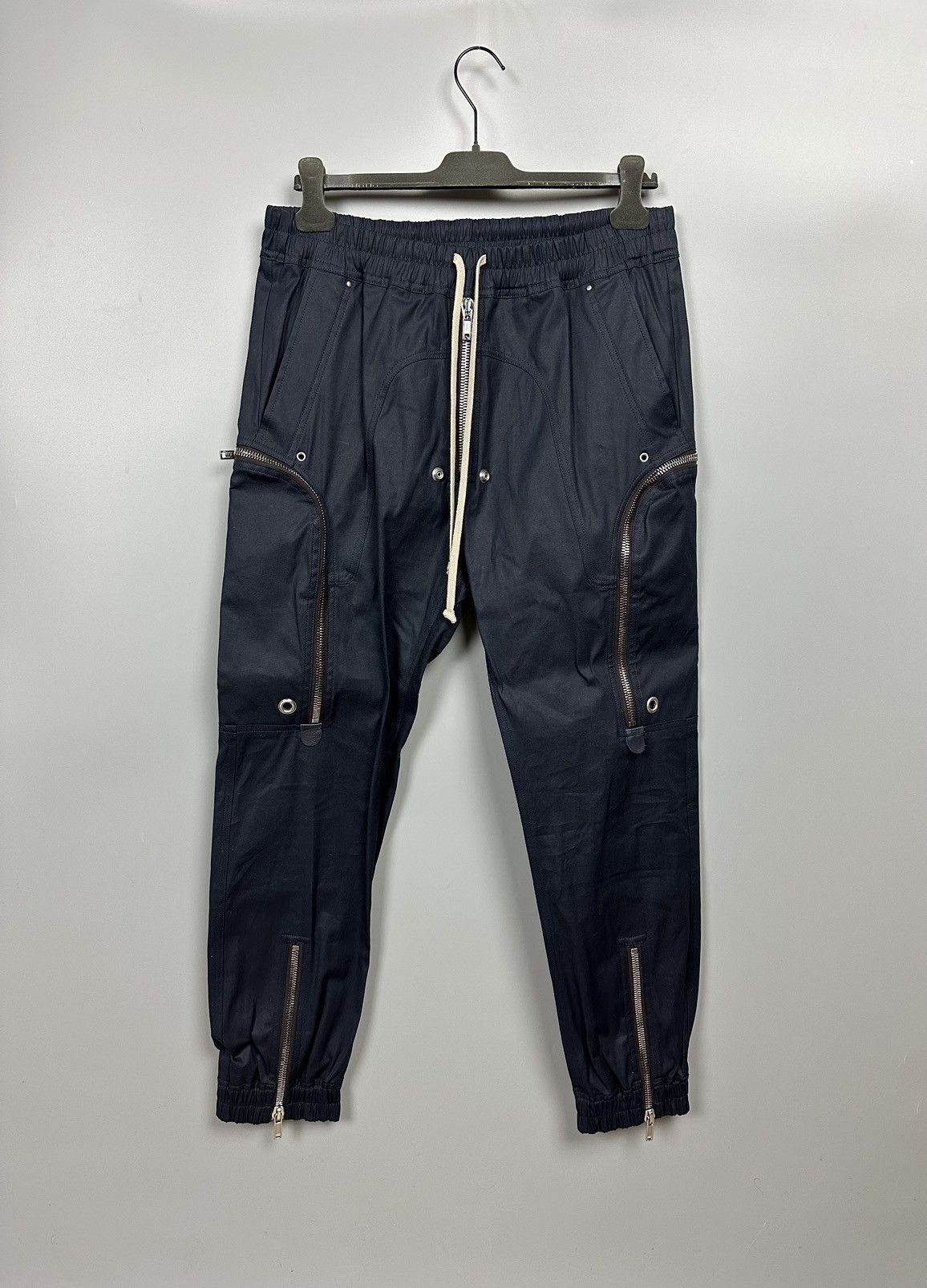 image of Rick Owens Fw20 ‘Performa’ Lapis Bauhaus Joggers in Blue, Men's (Size 36)