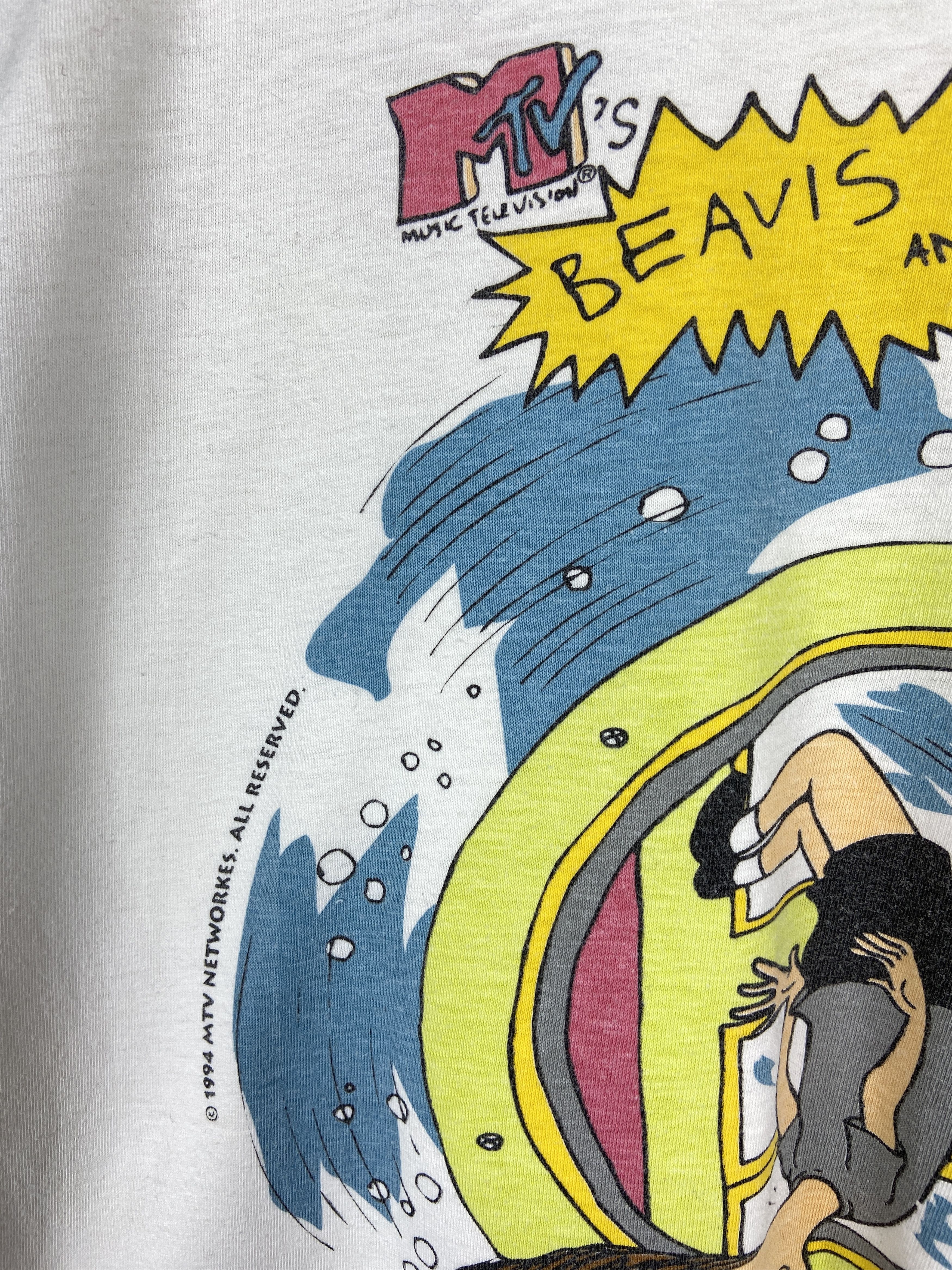 Vintage 90s Vintage Beavis And Butthead Cartoon Graphic T Shirt Size US L / EU 52-54 / 3 - 6 Thumbnail