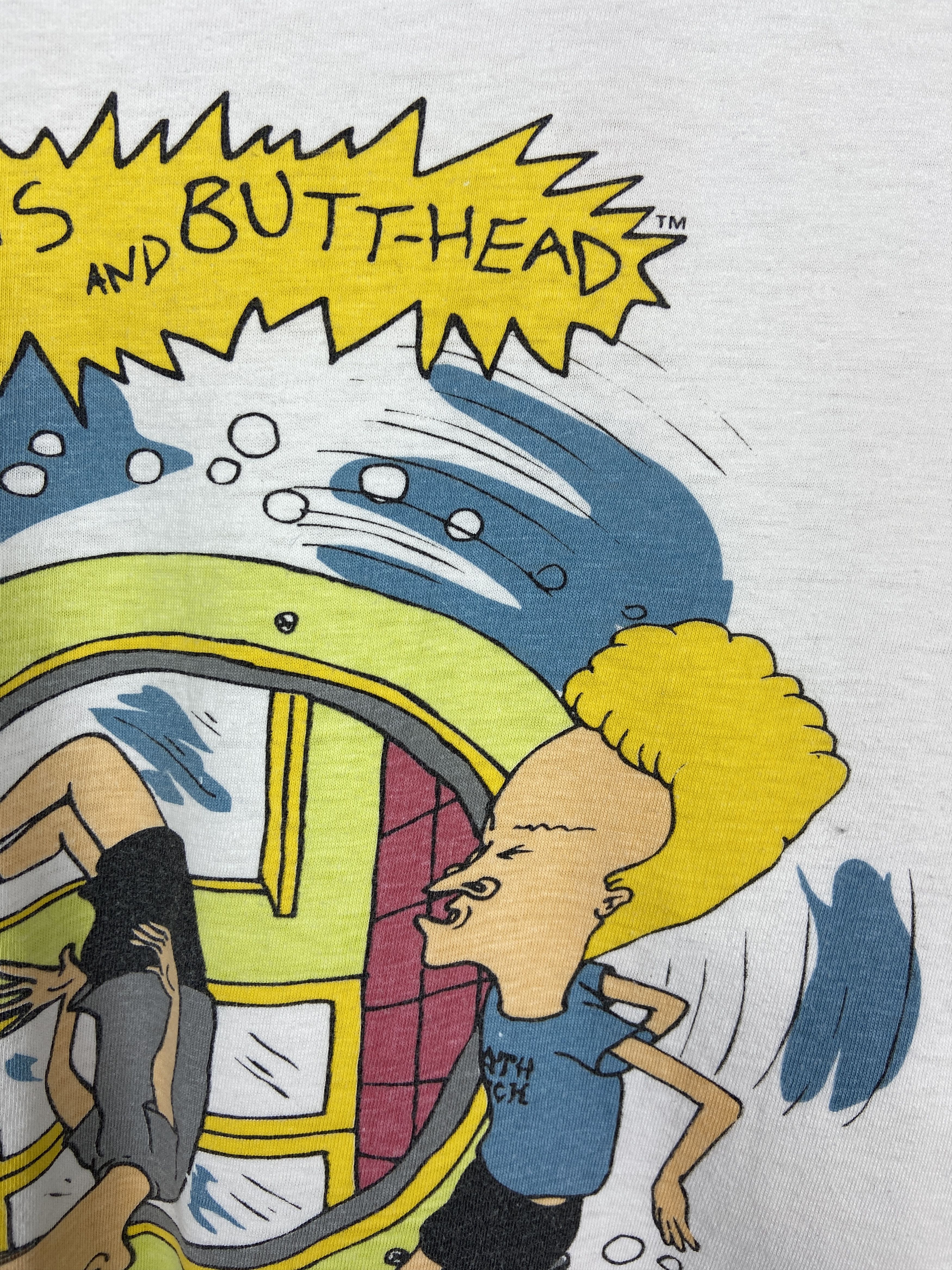Vintage 90s Vintage Beavis And Butthead Cartoon Graphic T Shirt Size US L / EU 52-54 / 3 - 7 Thumbnail