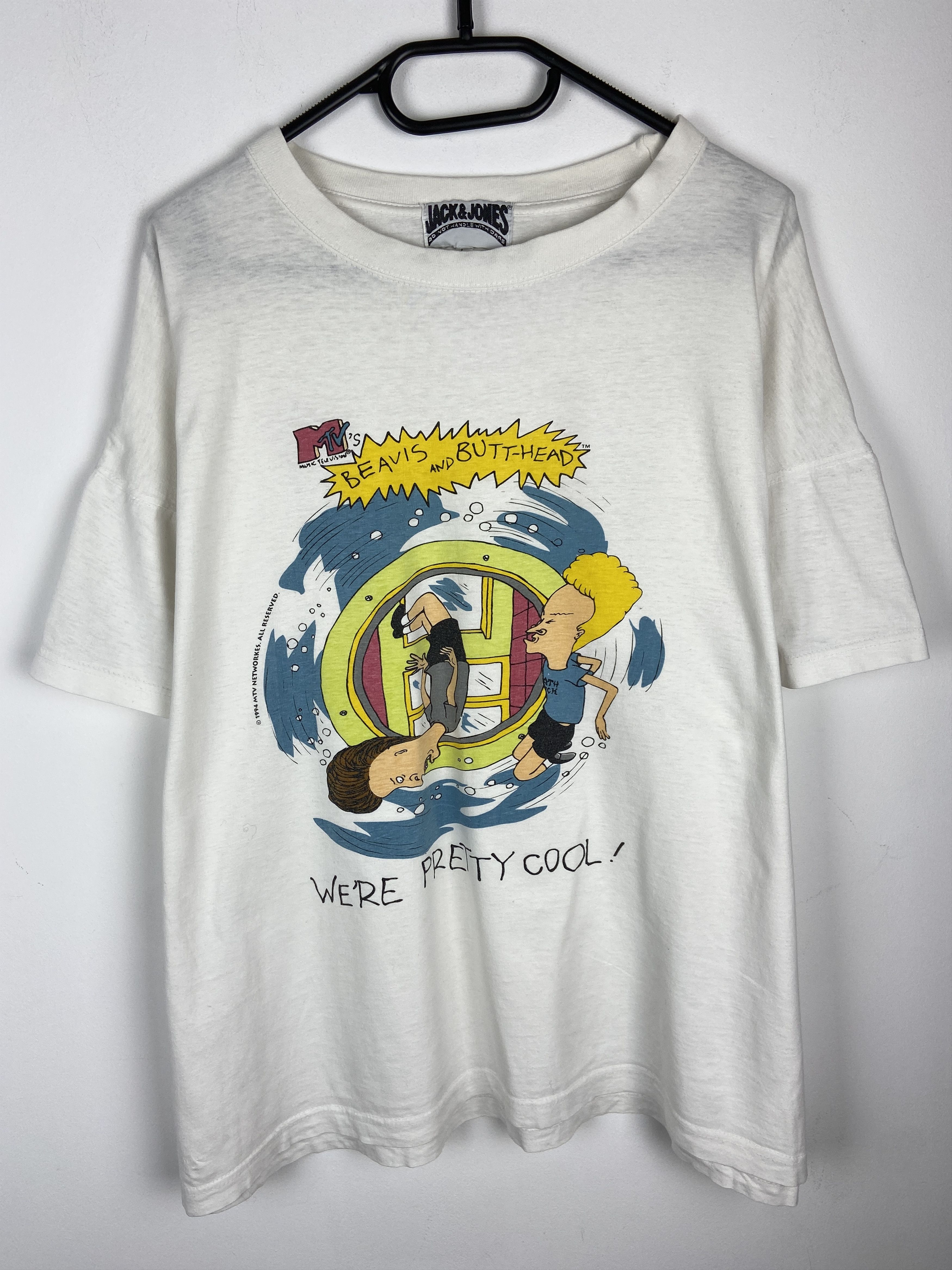 Vintage 90s Vintage Beavis And Butthead Cartoon Graphic T Shirt Size US L / EU 52-54 / 3 - 2 Thumbnail