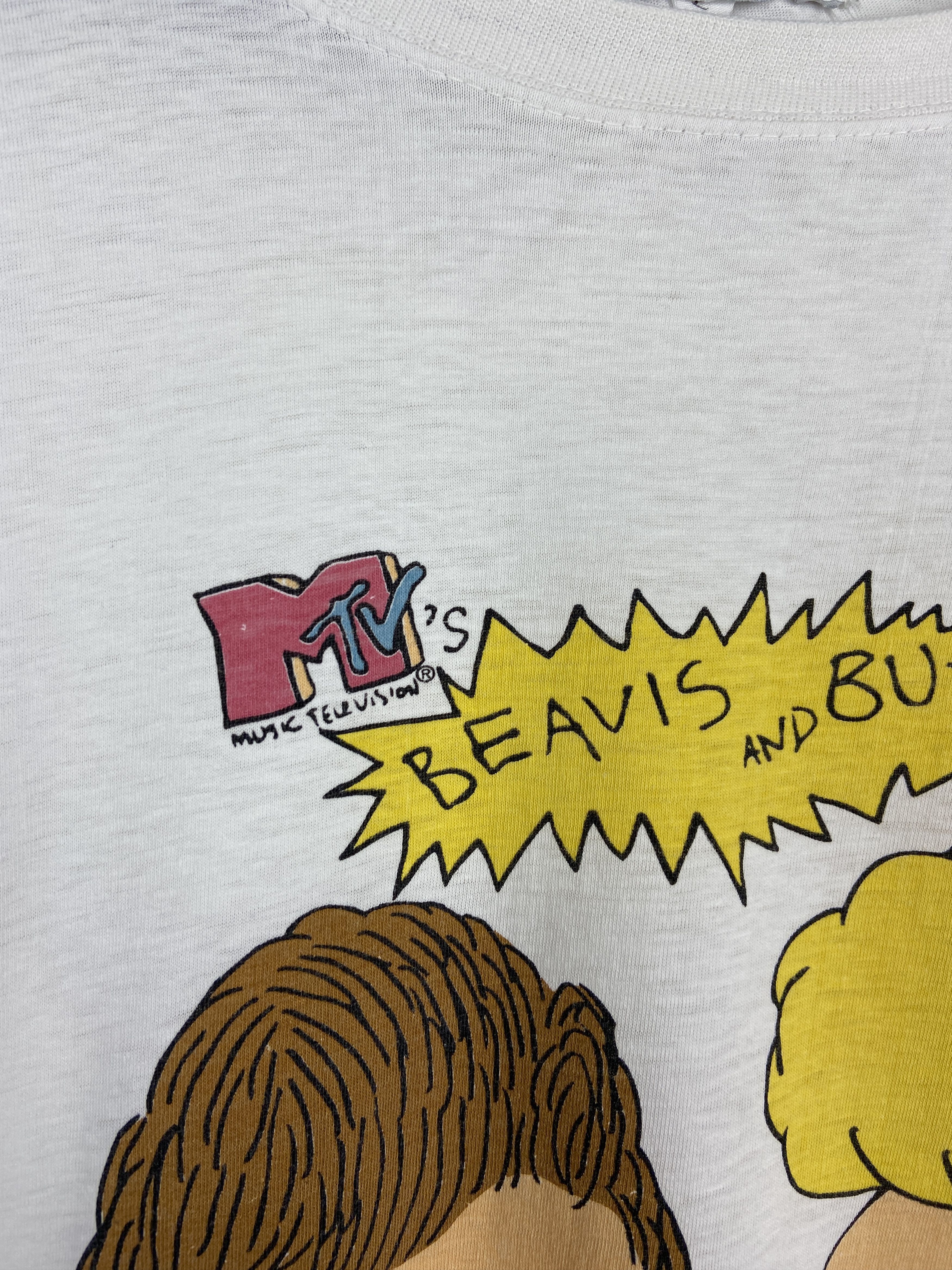 Vintage 90s Vintage Beavis And Butthead Cartoon Graphic T Shirt Size US L / EU 52-54 / 3 - 8 Thumbnail