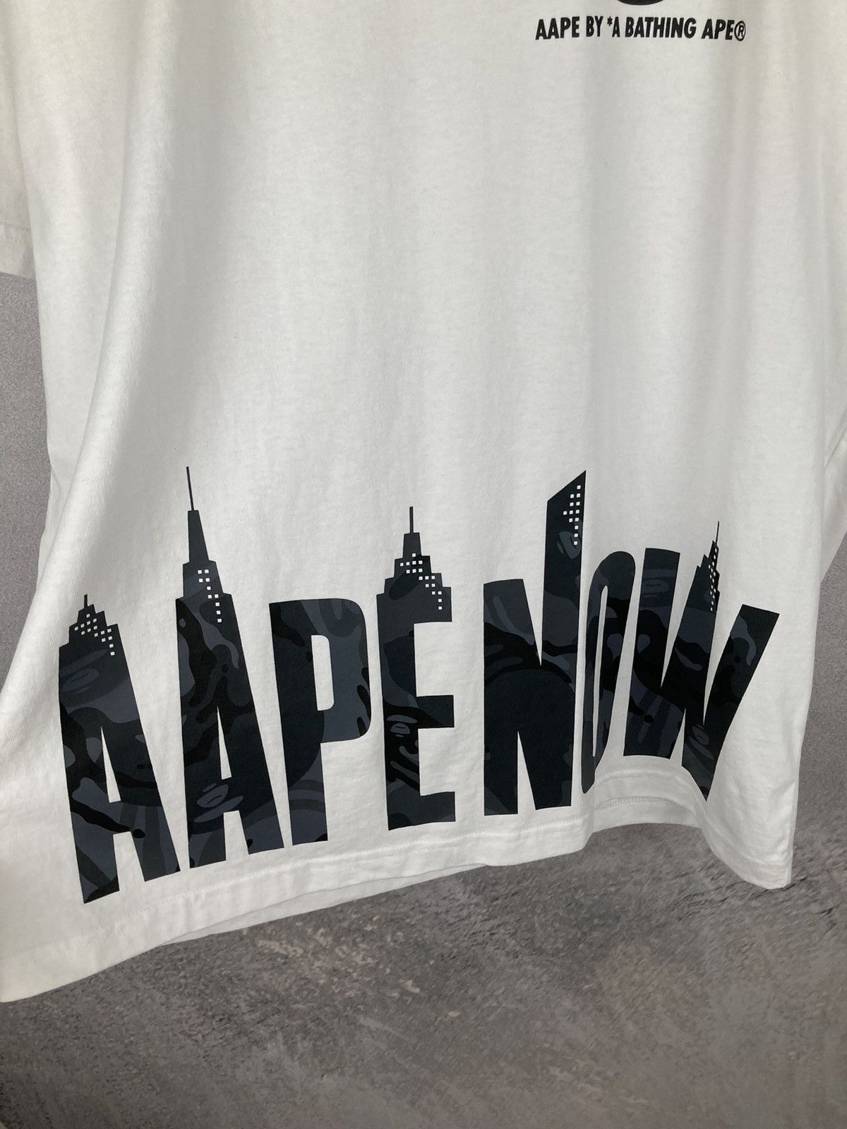 Aape Aape Unvs White Oversized Tee Now Streetwear Graphic Size US L / EU 52-54 / 3 - 4 Thumbnail