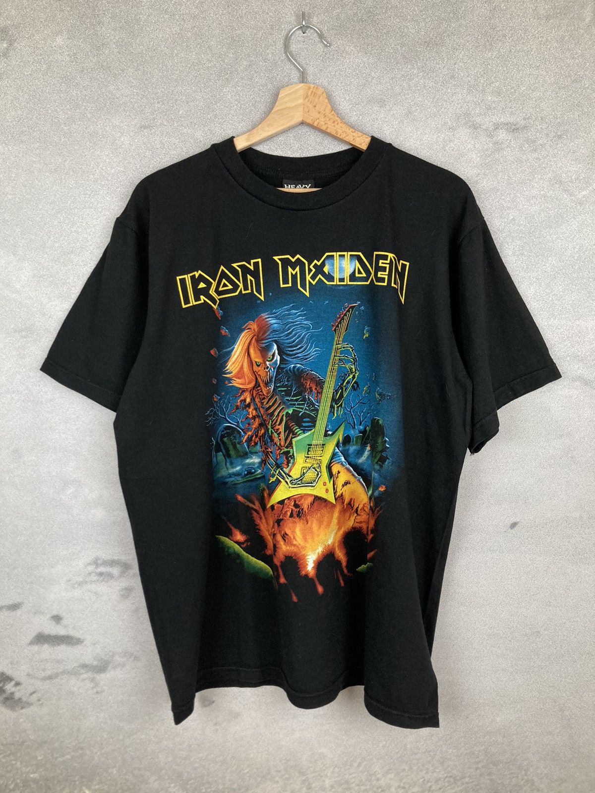 Band Tees × Iron Maiden Vintage Iron Maiden Heavy Metal Rock Band Tee Graphic Size US L / EU 52-54 / 3 - 1 Thumbnail