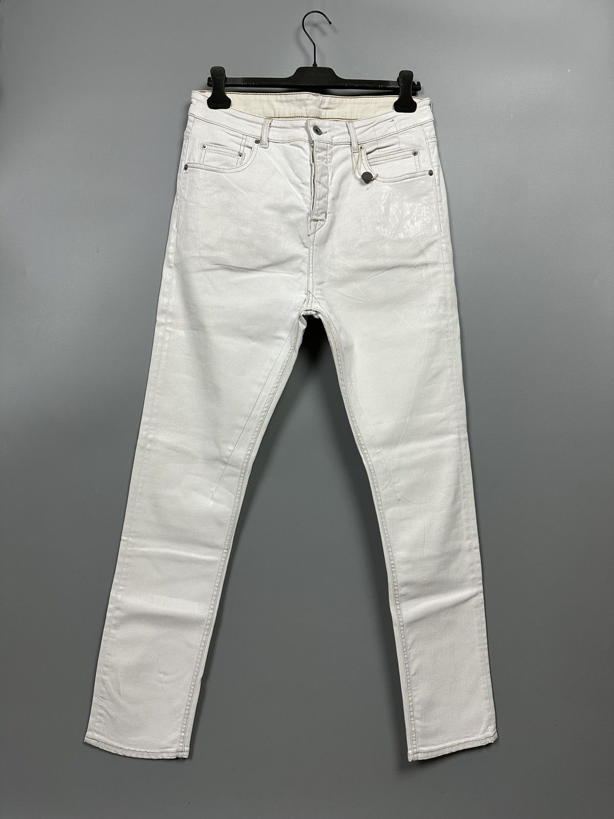 DRKSHDW White Waxed Detroit Cut Denim