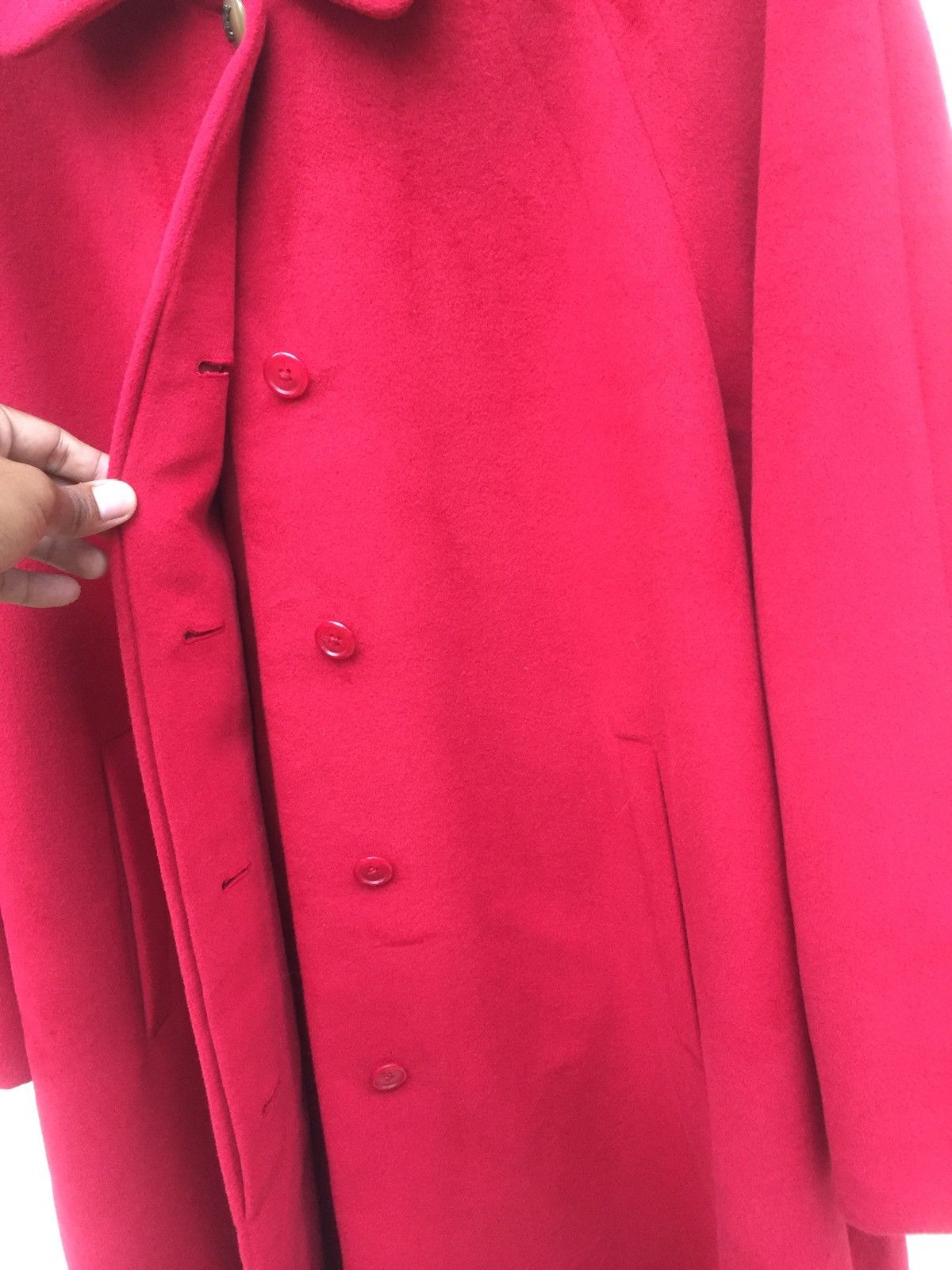 Burberry Prorsum × Vintage Red burberrys wool trench coat Size US S / EU 44-46 / 1 - 5 Thumbnail