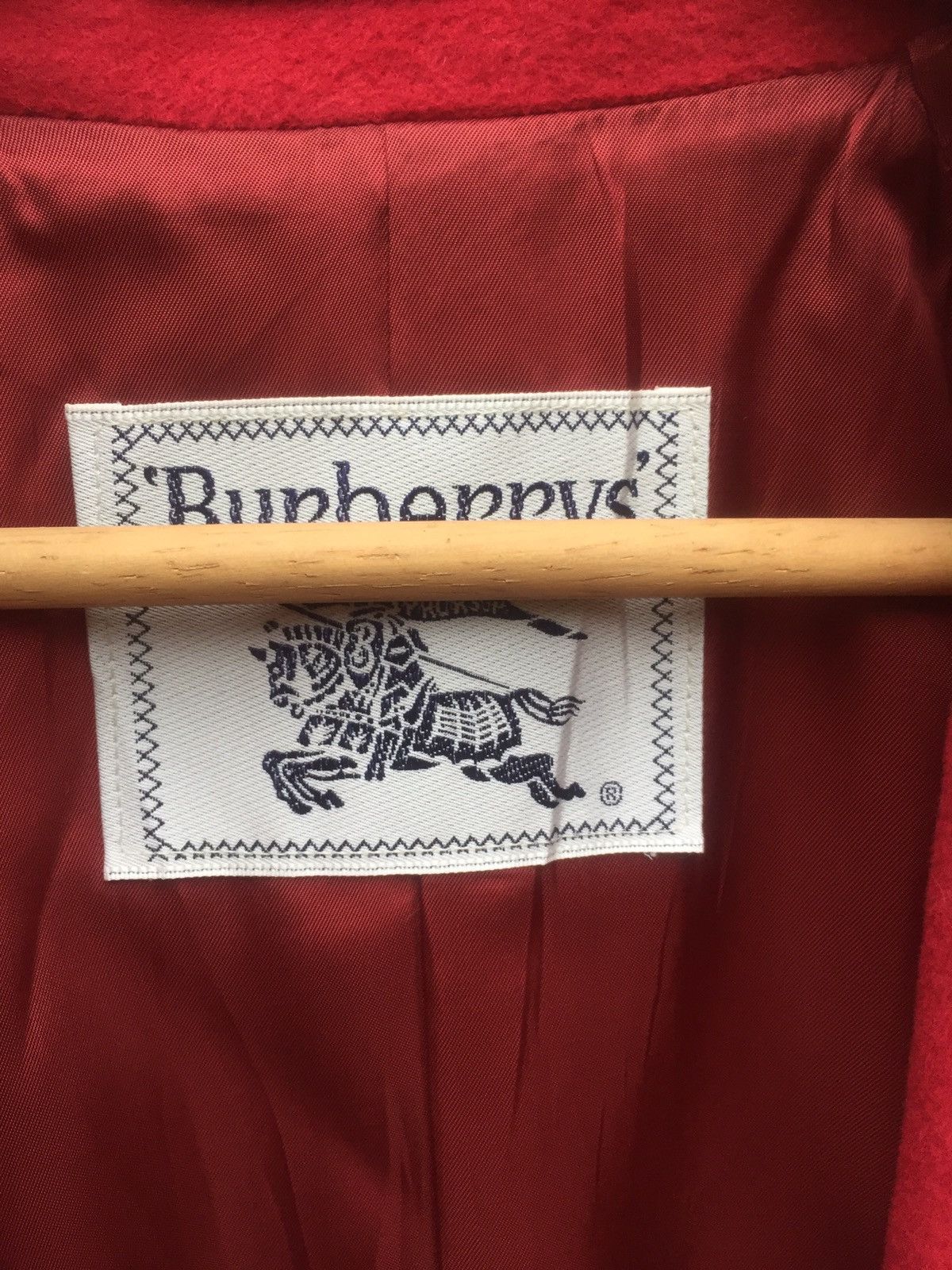 Burberry Prorsum × Vintage Red burberrys wool trench coat Size US S / EU 44-46 / 1 - 7 Thumbnail