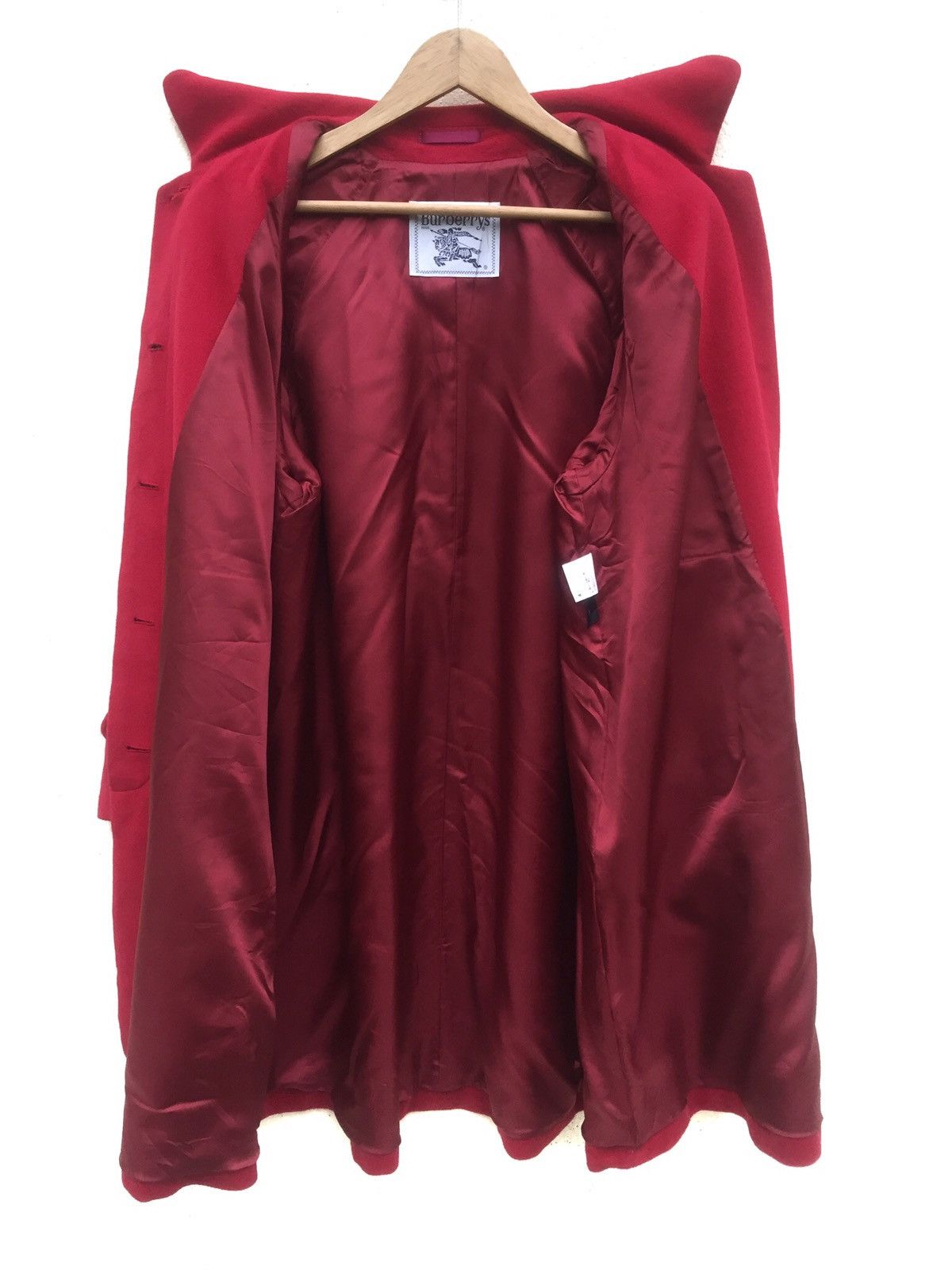 Burberry Prorsum × Vintage Red burberrys wool trench coat Size US S / EU 44-46 / 1 - 3 Thumbnail