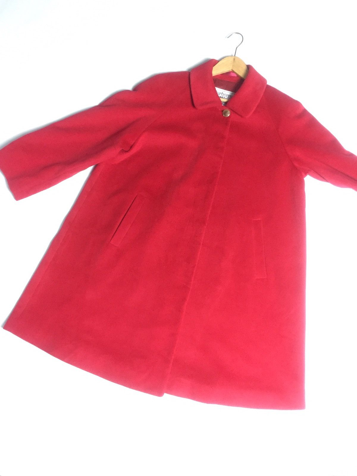 Burberry Prorsum × Vintage Red burberrys wool trench coat Size US S / EU 44-46 / 1 - 9 Thumbnail
