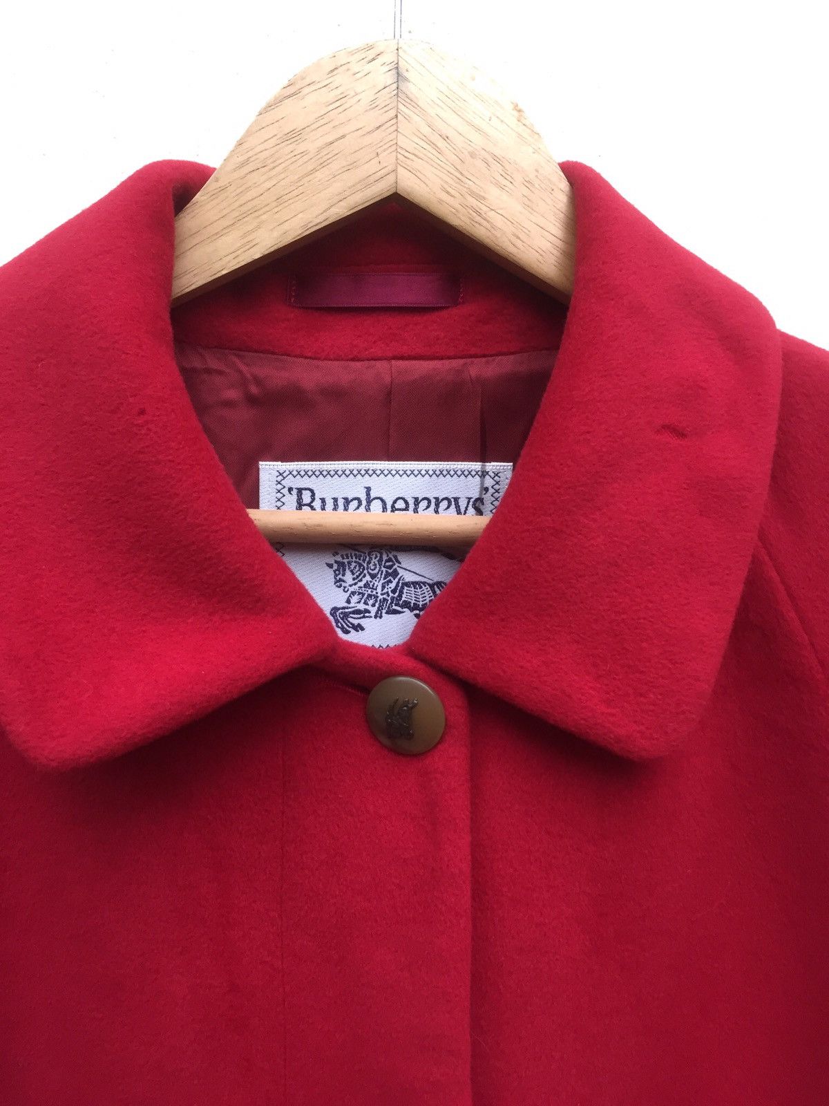 Burberry Prorsum × Vintage Red burberrys wool trench coat Size US S / EU 44-46 / 1 - 4 Thumbnail