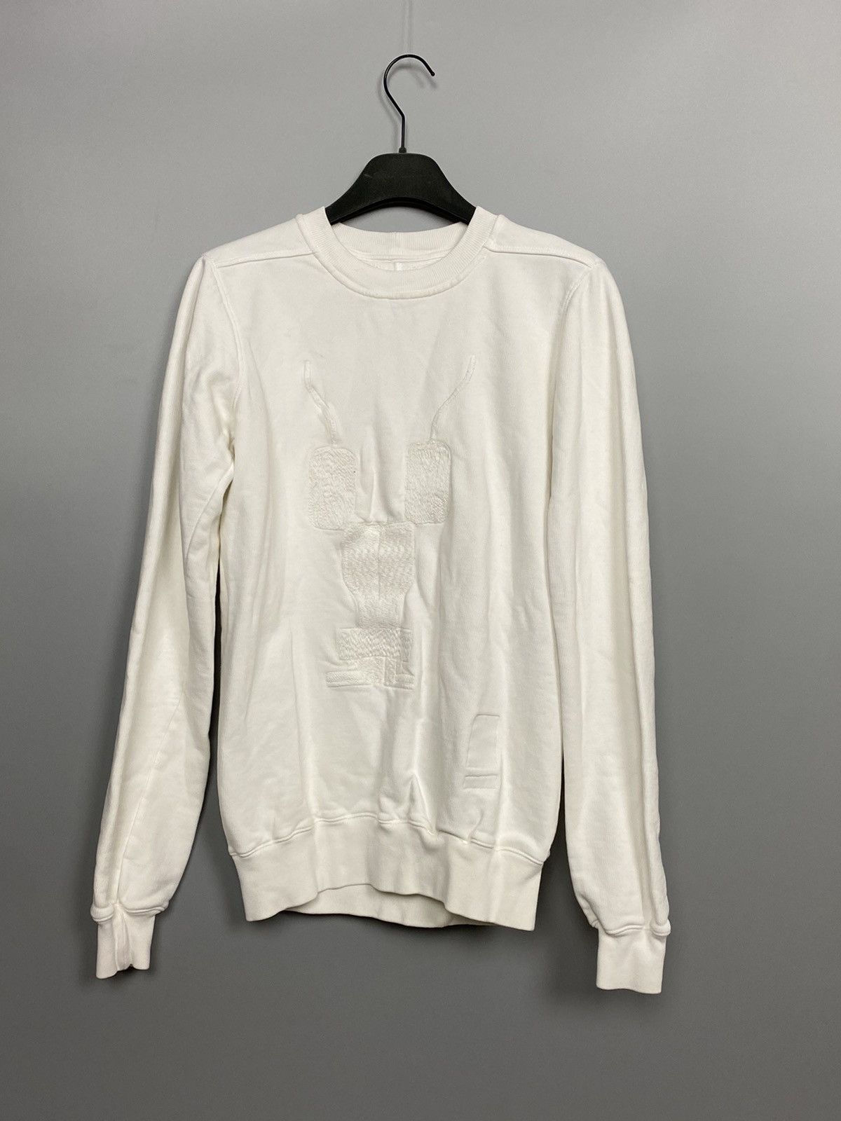 Rick Owens DRKSHDW SS18 Embroidered Logo Crewneck Size US S / EU 44-46 / 1 - 1 Thumbnail