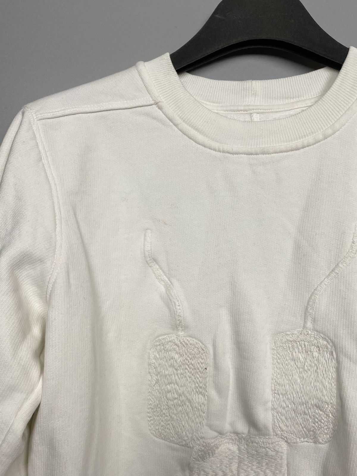 Rick Owens DRKSHDW SS18 Embroidered Logo Crewneck Size US S / EU 44-46 / 1 - 2 Thumbnail