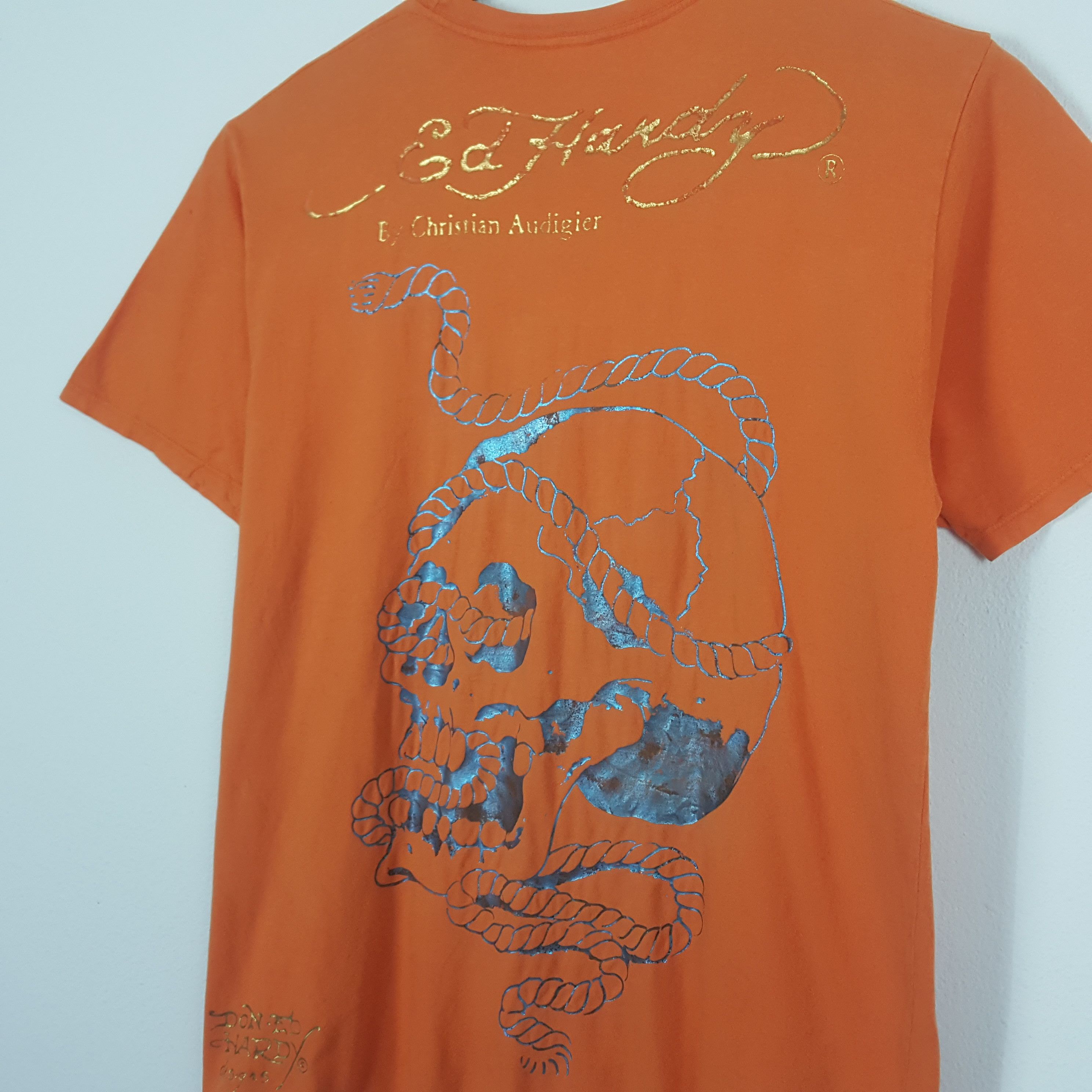 Christian Audigier × Ed Hardy × Vintage Vintage Ed Hardy by Christian Audigier Dragon Style t-shirt Size US XL / EU 56 / 4 - 5 Thumbnail