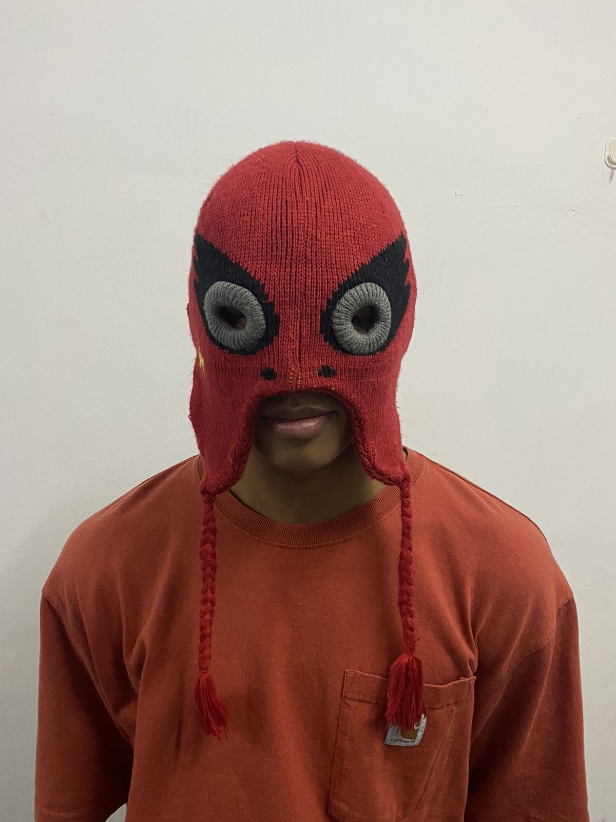Japanese Brand Kosakahigashi Mysterio Funny Beanie Hat Size ONE SIZE - 2 Thumbnail