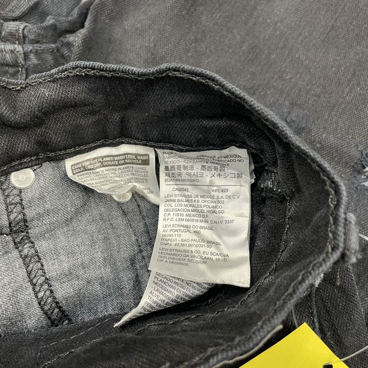 Levi's × Vintage Vintage Levi's 511 Distressed Super Black -wc032 Size US 30 / EU 46 - 6 Thumbnail
