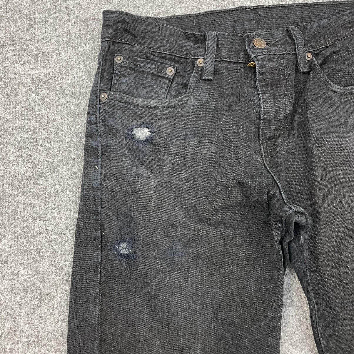 Levi's × Vintage Vintage Levi's 511 Distressed Super Black -wc032 Size US 30 / EU 46 - 4 Thumbnail