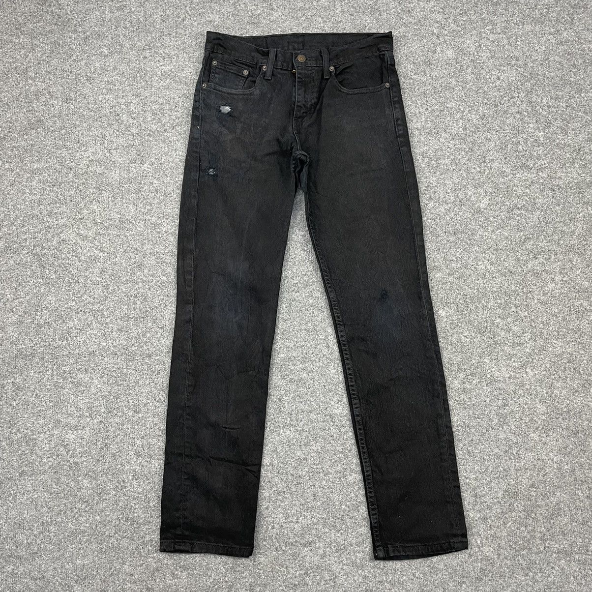 Levi's × Vintage Vintage Levi's 511 Distressed Super Black -wc032 Size US 30 / EU 46 - 2 Thumbnail
