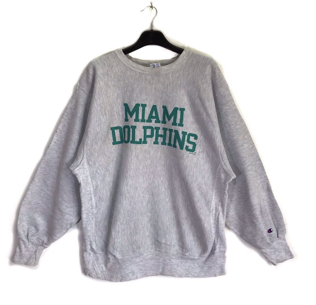 Champion × NFL × Vintage Vintage Miami Dolpins Champion Reverse Weave NLFP Sweatshirt Size US XL / EU 56 / 4 - 1 Thumbnail