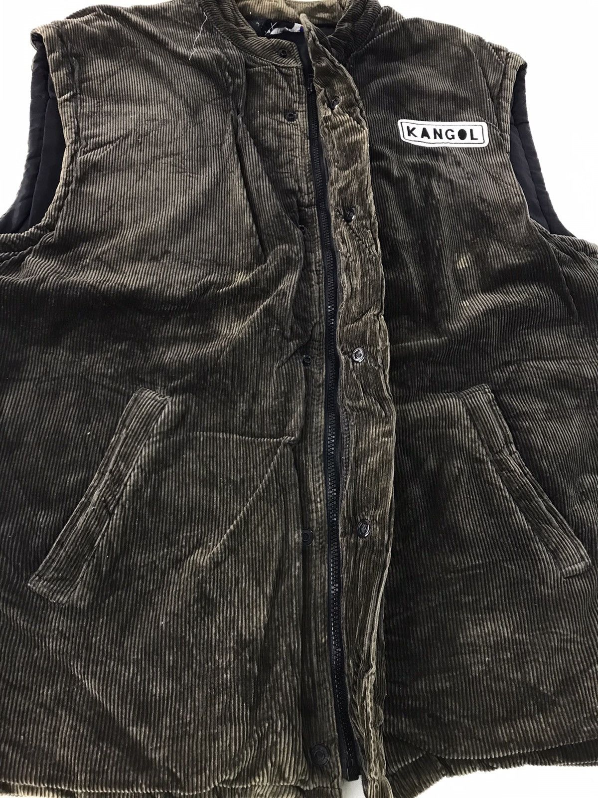 Kangol × Vintage Kangol Corduroy Sleeveless Vest Insulated Embroidery Logo Size US M / EU 48-50 / 2 - 4 Thumbnail