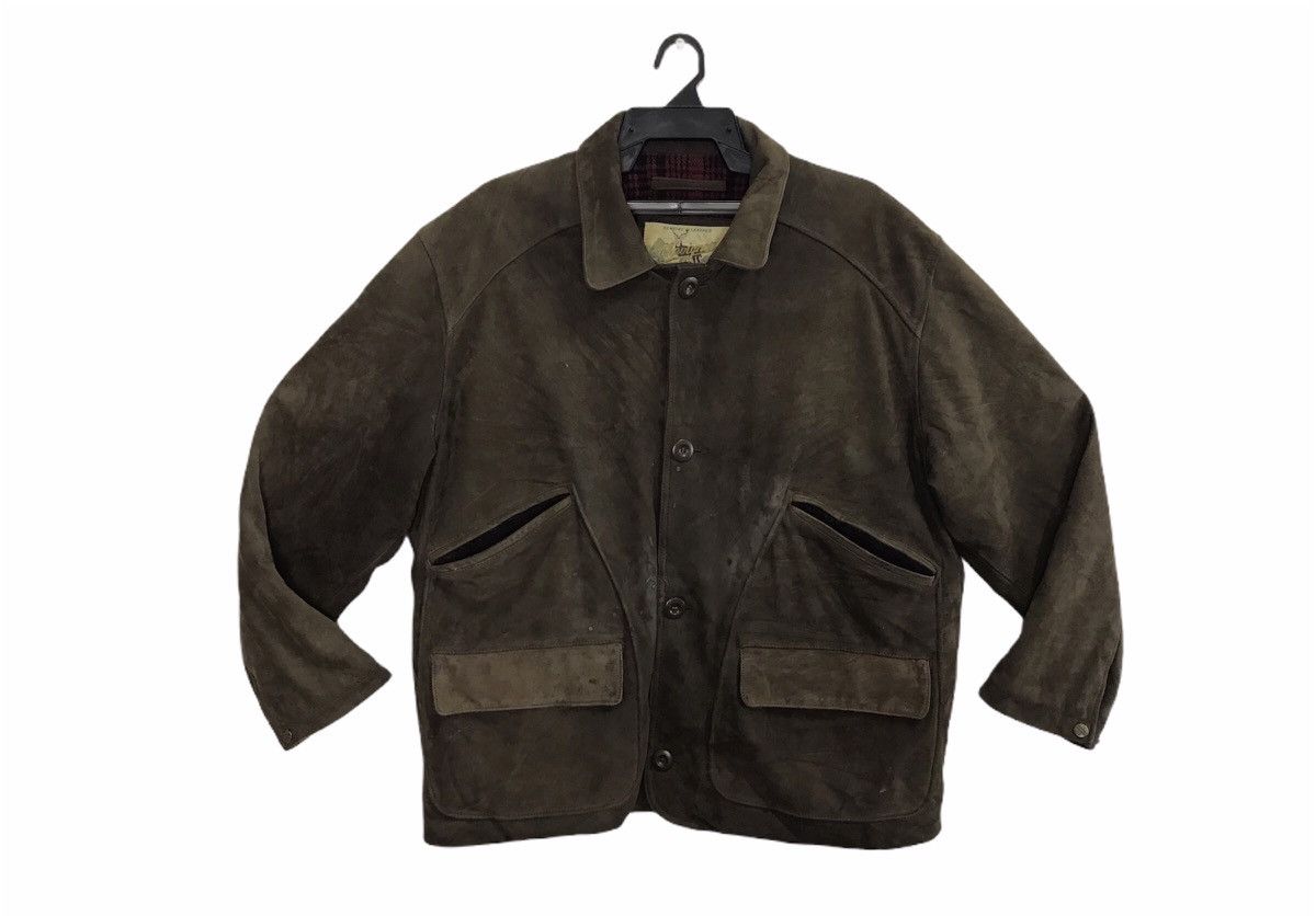 Chevignon × Vintage Rare Cherignon Leather Jacket Classic Outdoor Wnter L XL Size US L / EU 52-54 / 3 - 1 Thumbnail