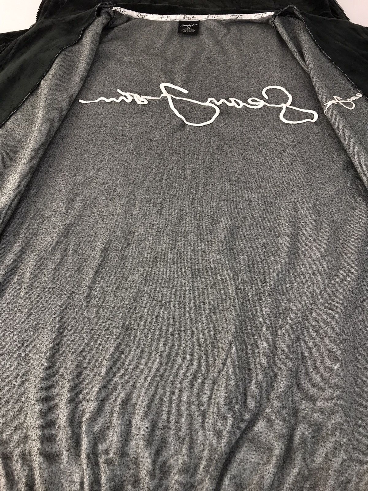 Sean John × Vintage Sean John Velvet Fleece Zip Up Spell Out Embroidery Logo Size US XL / EU 56 / 4 - 6 Thumbnail