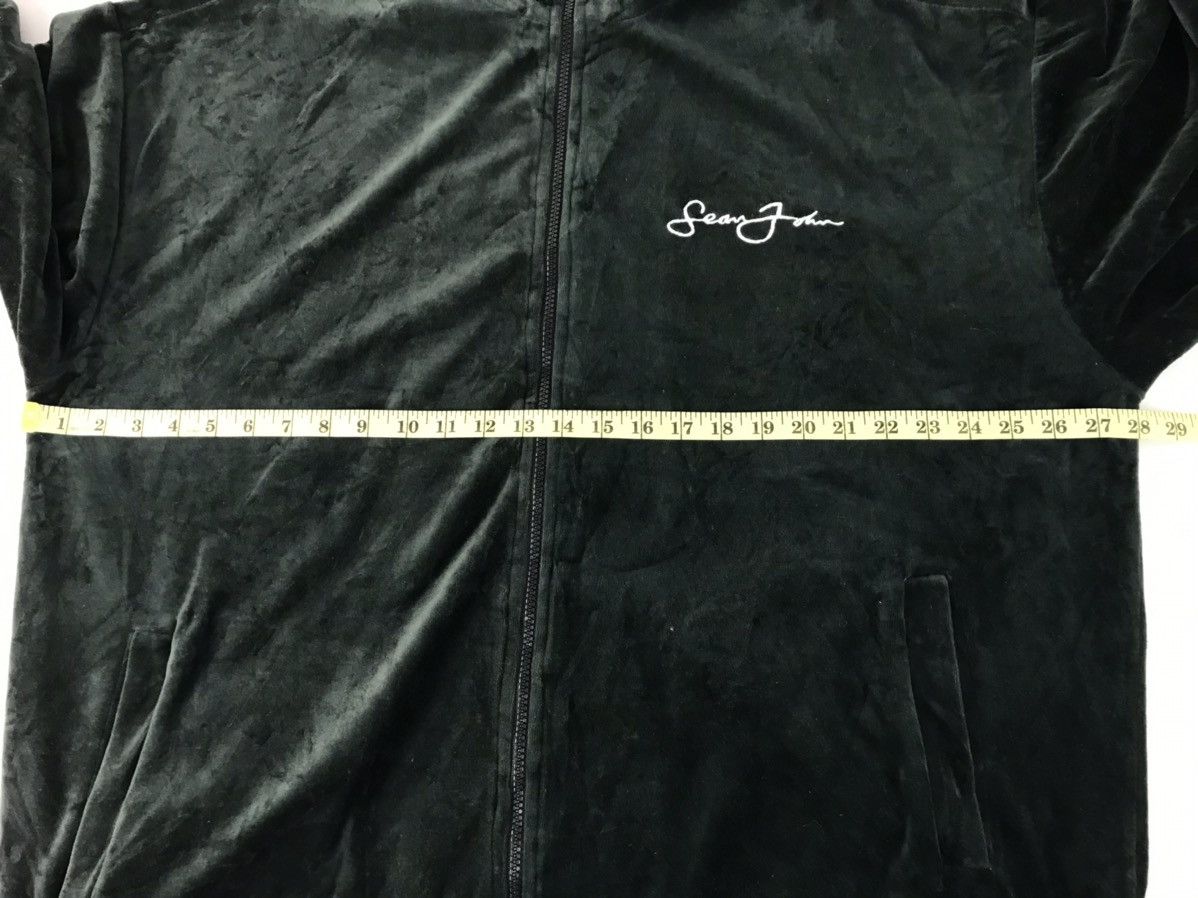 Sean John × Vintage Sean John Velvet Fleece Zip Up Spell Out Embroidery Logo Size US XL / EU 56 / 4 - 9 Thumbnail