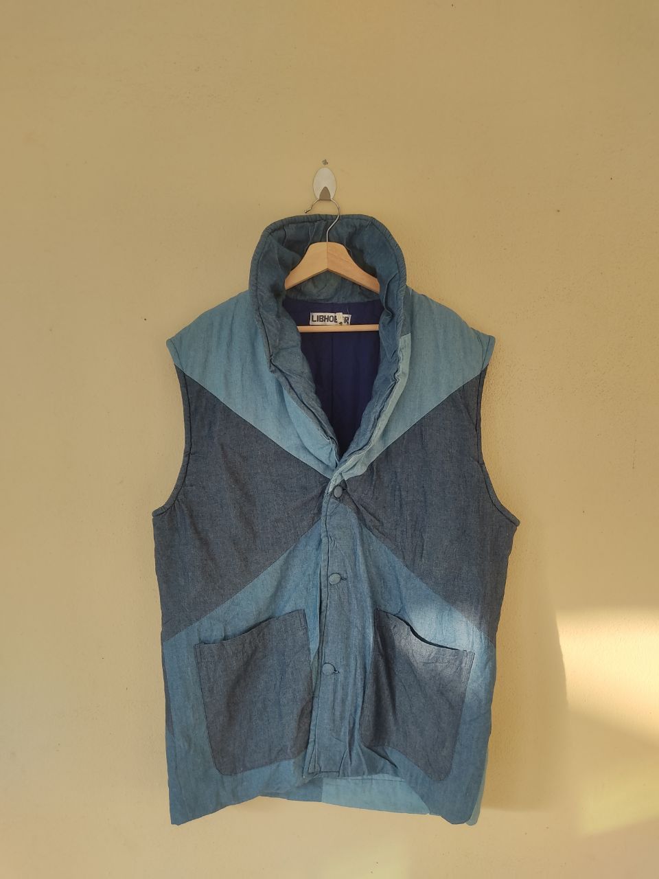 Japanese Brand × Vintage Vintage Libhober Denim Vest Size US L / EU 52-54 / 3 - 1 Thumbnail
