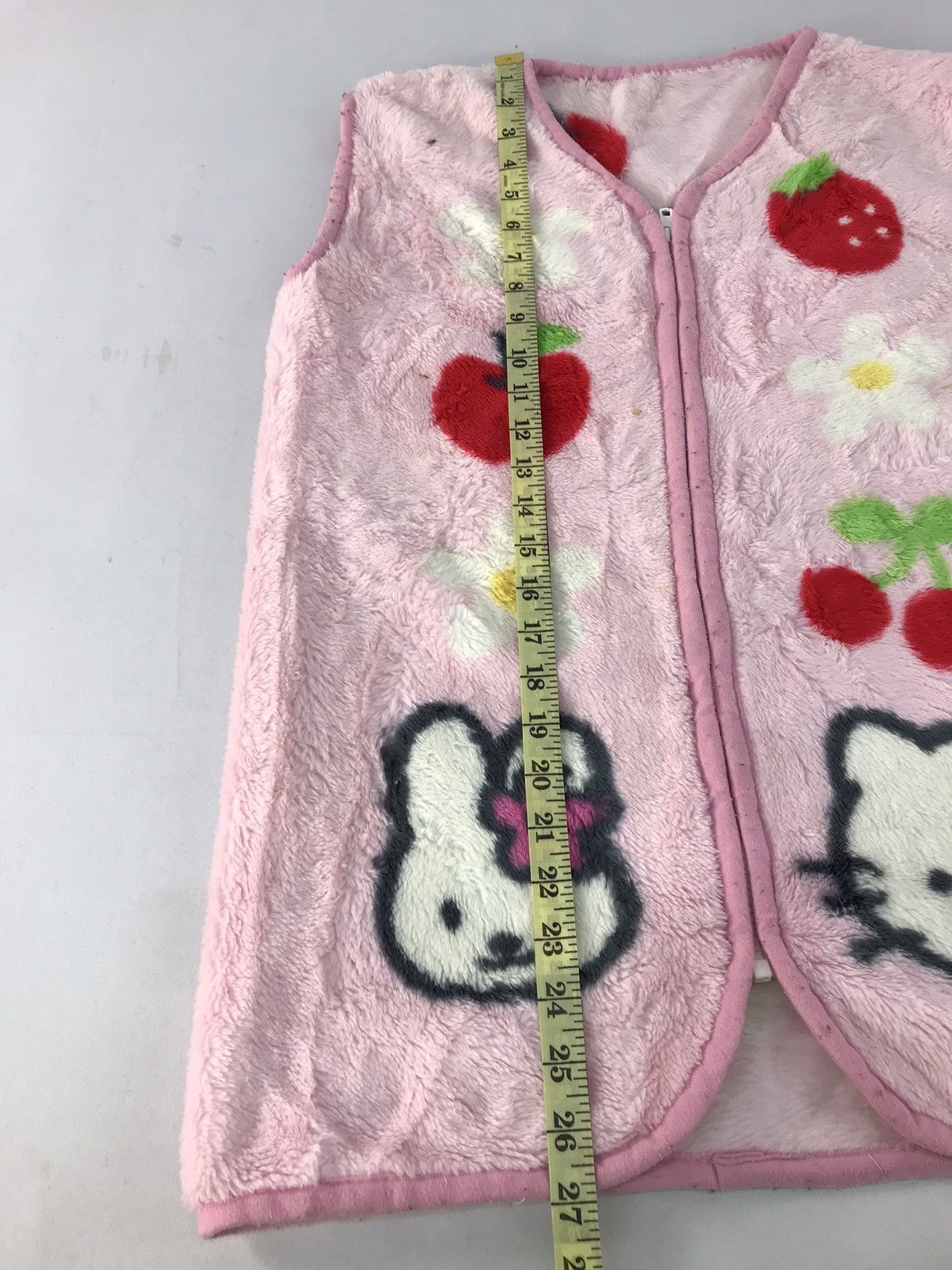 Japanese Brand Sanrio License Hello Kitty Vest Fluffy Fleece Jacket Size M / US 6-8 / IT 42-44 - 9 Thumbnail