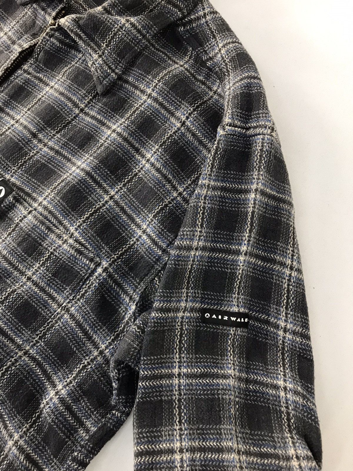 Airwalk × Flannel Airwalk Flannel Shirt Zipper Plaid Checked Double Pocket Size US L / EU 52-54 / 3 - 4 Thumbnail
