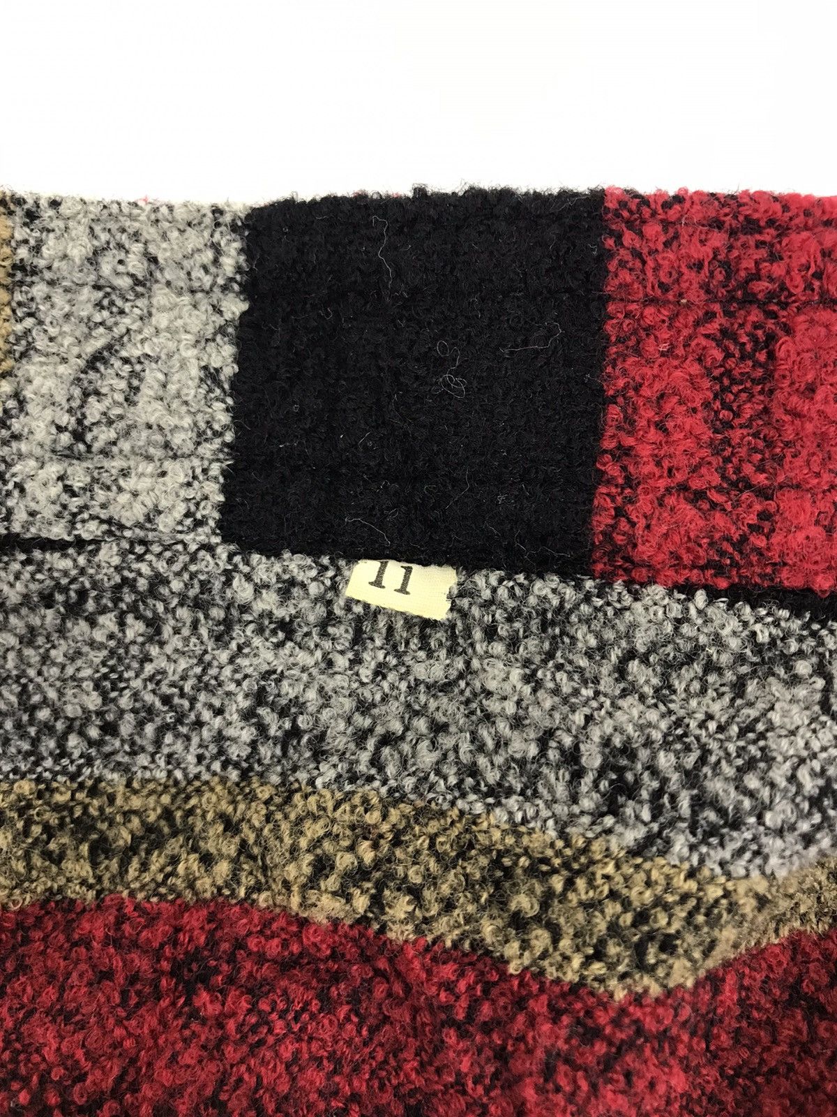 Designer × Vintage Vintage Knitwear Zip Up Style Striped Block Design Size US M / EU 48-50 / 2 - 6 Thumbnail
