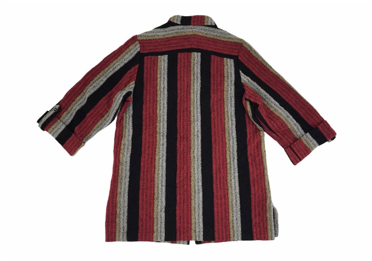 Designer × Vintage Vintage Knitwear Zip Up Style Striped Block Design Size US M / EU 48-50 / 2 - 4 Thumbnail