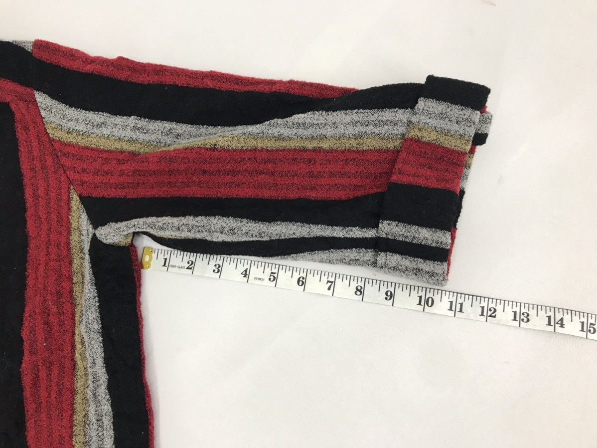 Designer × Vintage Vintage Knitwear Zip Up Style Striped Block Design Size US M / EU 48-50 / 2 - 9 Thumbnail