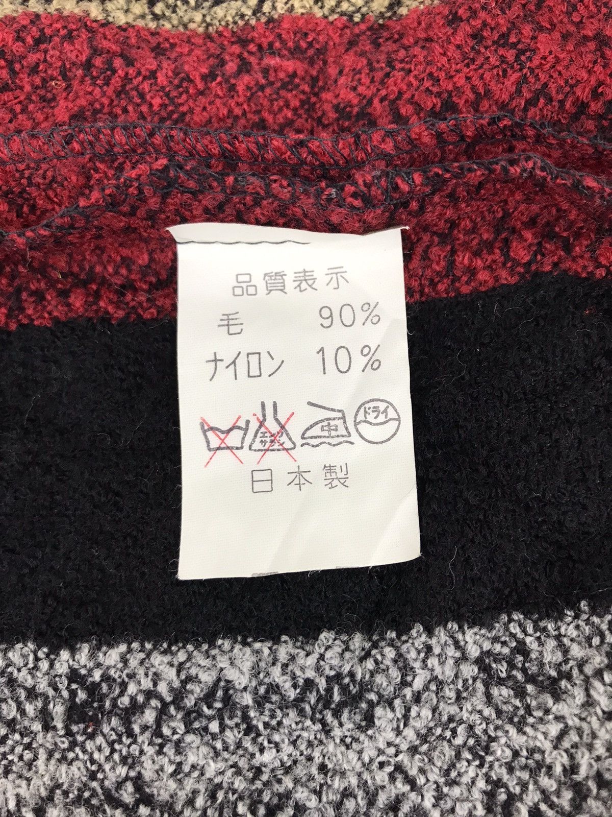 Designer × Vintage Vintage Knitwear Zip Up Style Striped Block Design Size US M / EU 48-50 / 2 - 5 Thumbnail
