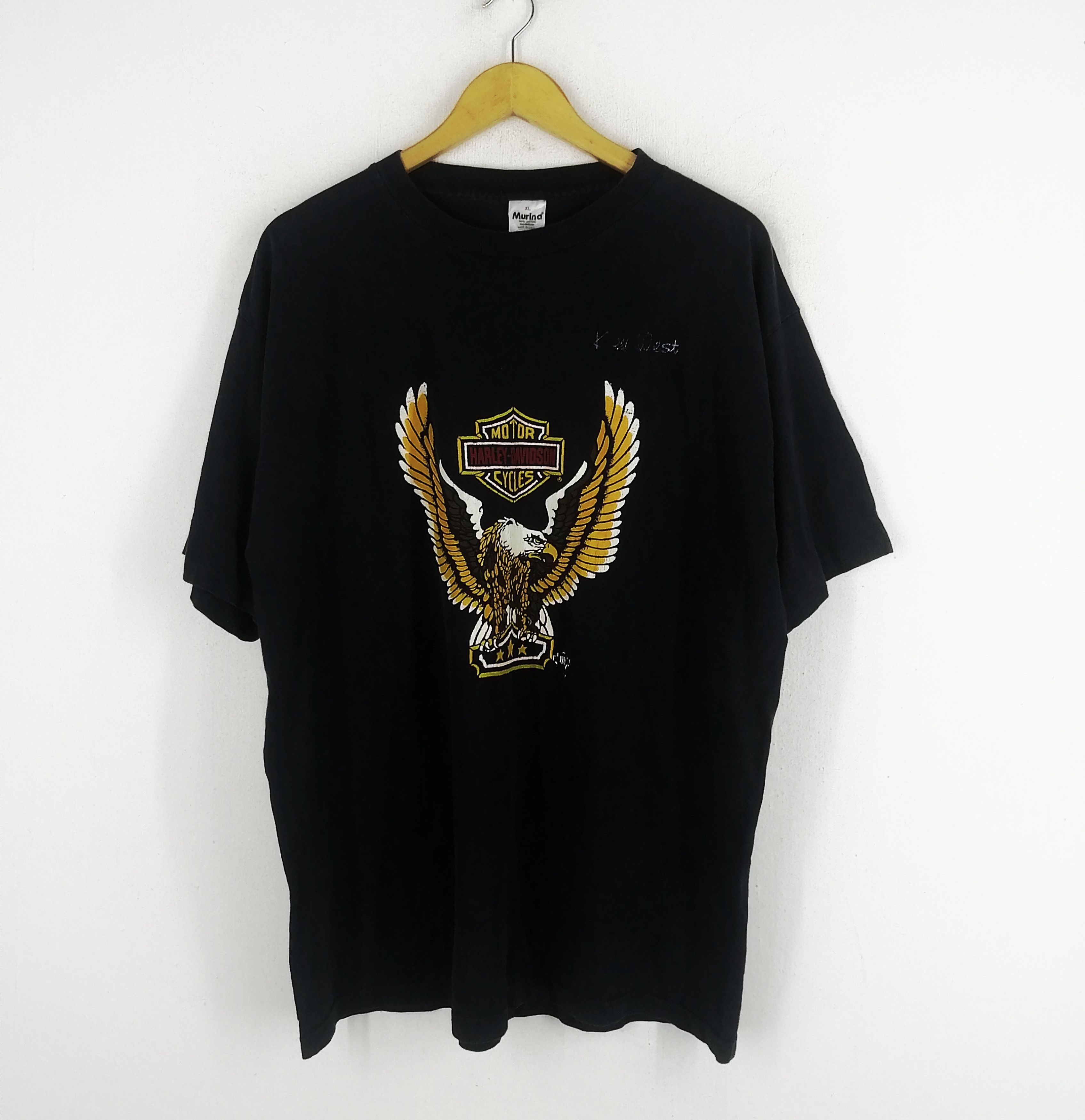 Harley Davidson × Vintage True Vintage Harley Davidson Big Eagle Tee Size US XL / EU 56 / 4 - 1 Thumbnail