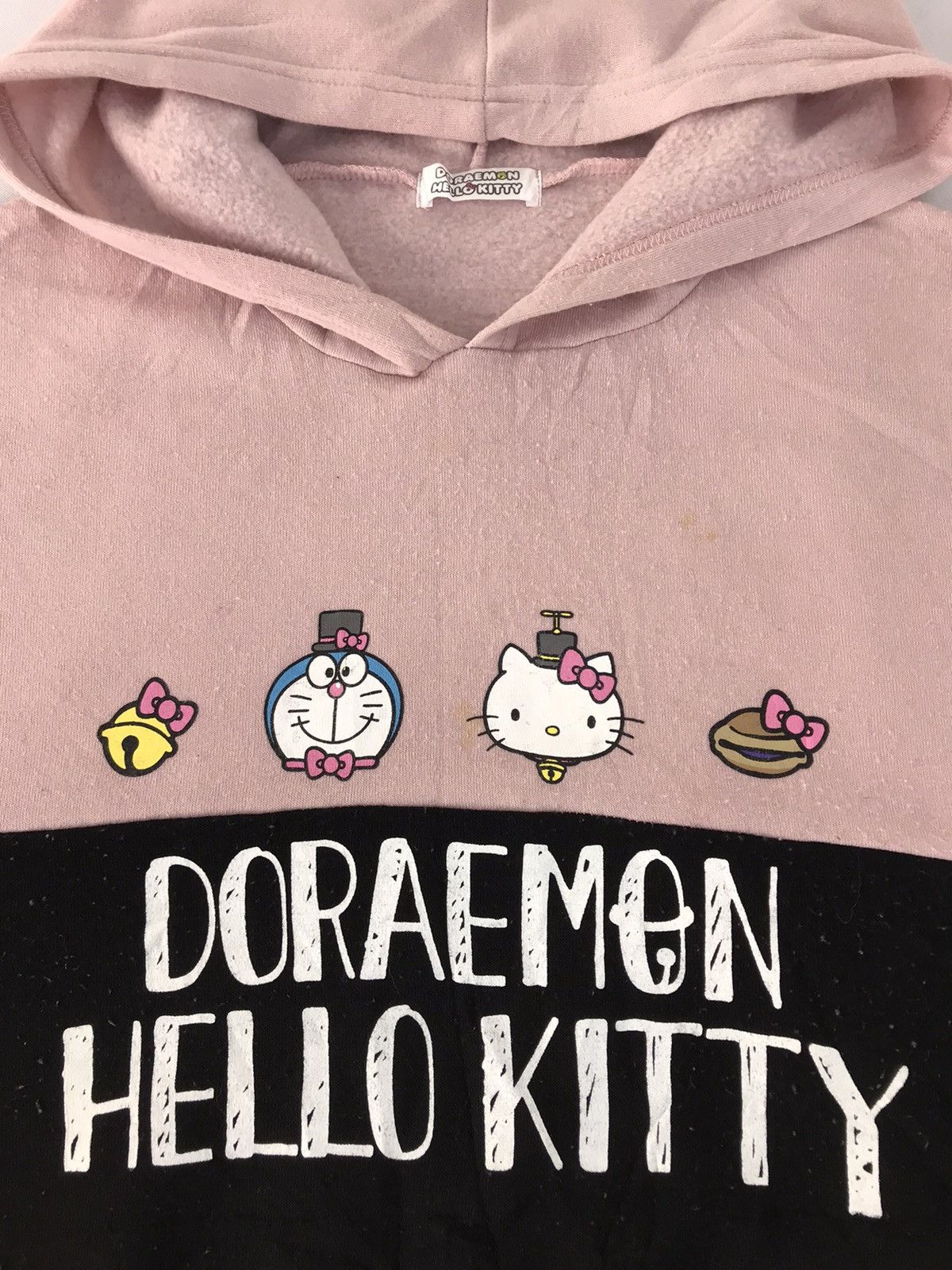 Vintage Doraemon Hello Kitty Character Hoodies Pull Over Spell Out Size XL / US 12-14 / IT 48-50 - 3 Thumbnail