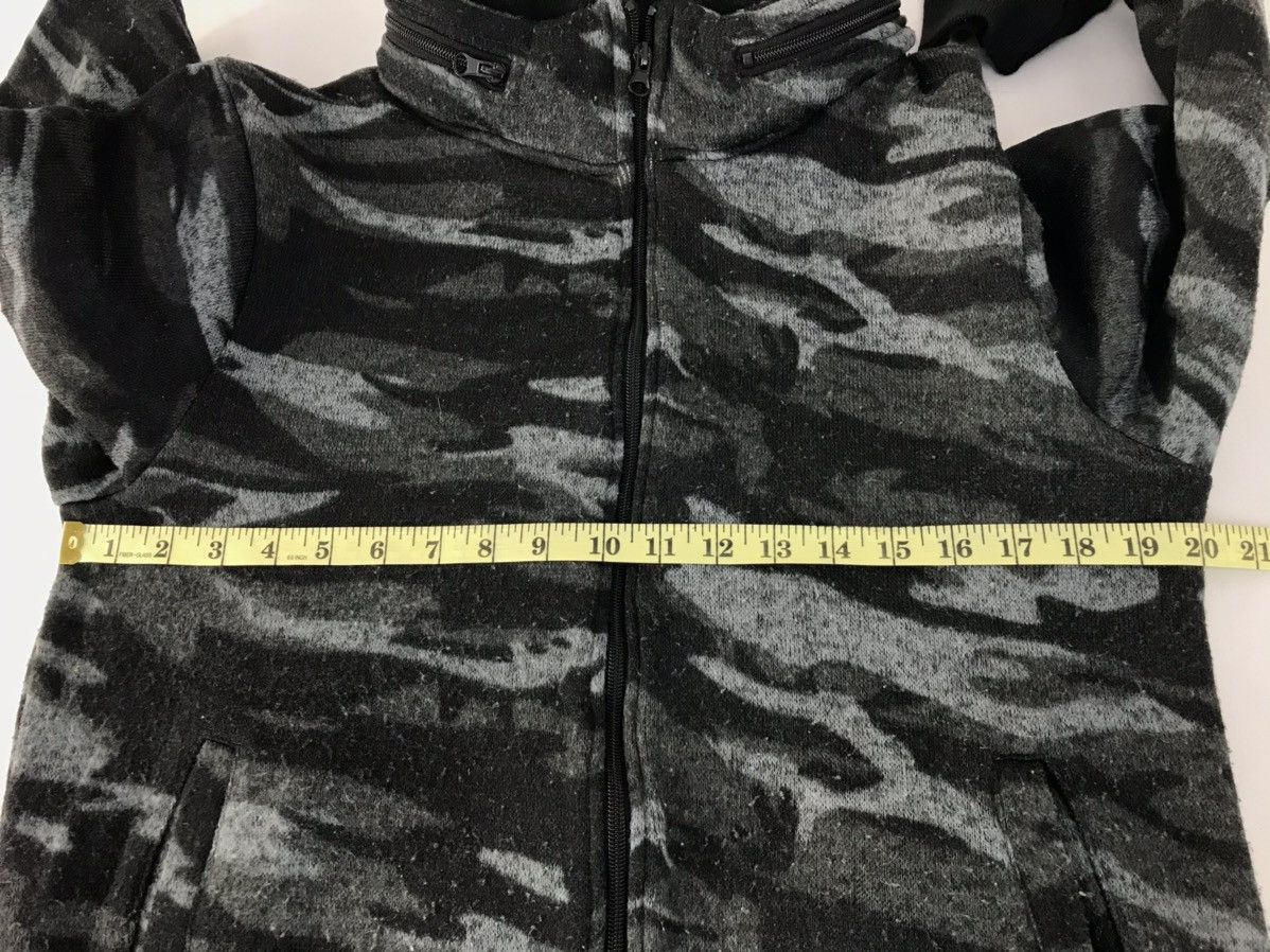 Japanese Brand × Vintage Creation Cube Camo Wool Sweatshirt Zip Up Inspired Designer Size US M / EU 48-50 / 2 - 9 Thumbnail