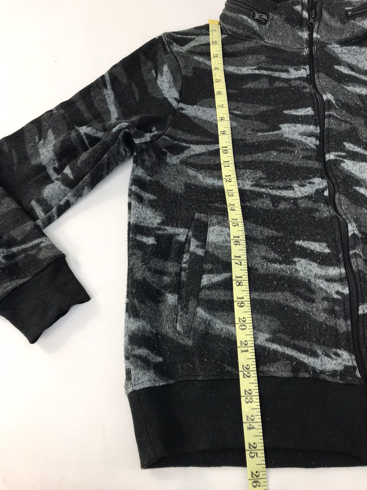 Japanese Brand × Vintage Creation Cube Camo Wool Sweatshirt Zip Up Inspired Designer Size US M / EU 48-50 / 2 - 10 Thumbnail