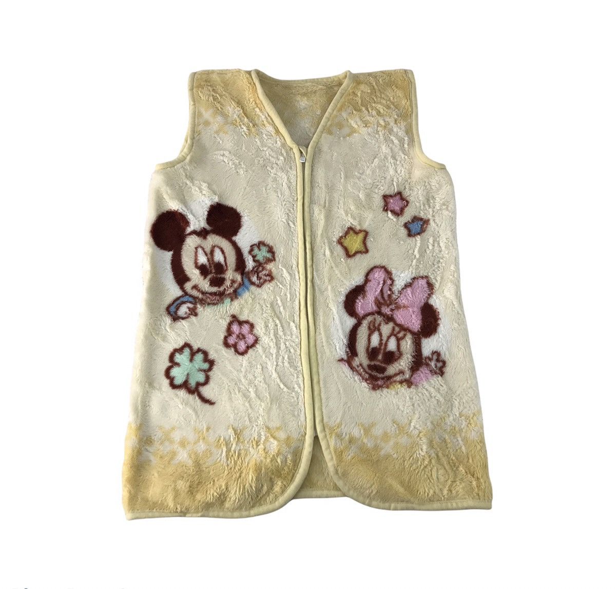 Disney × Mickey Mouse Disney Baby Mickey & Friend Vest Fluffy Fleece Jacket Size M / US 6-8 / IT 42-44 - 1 Thumbnail