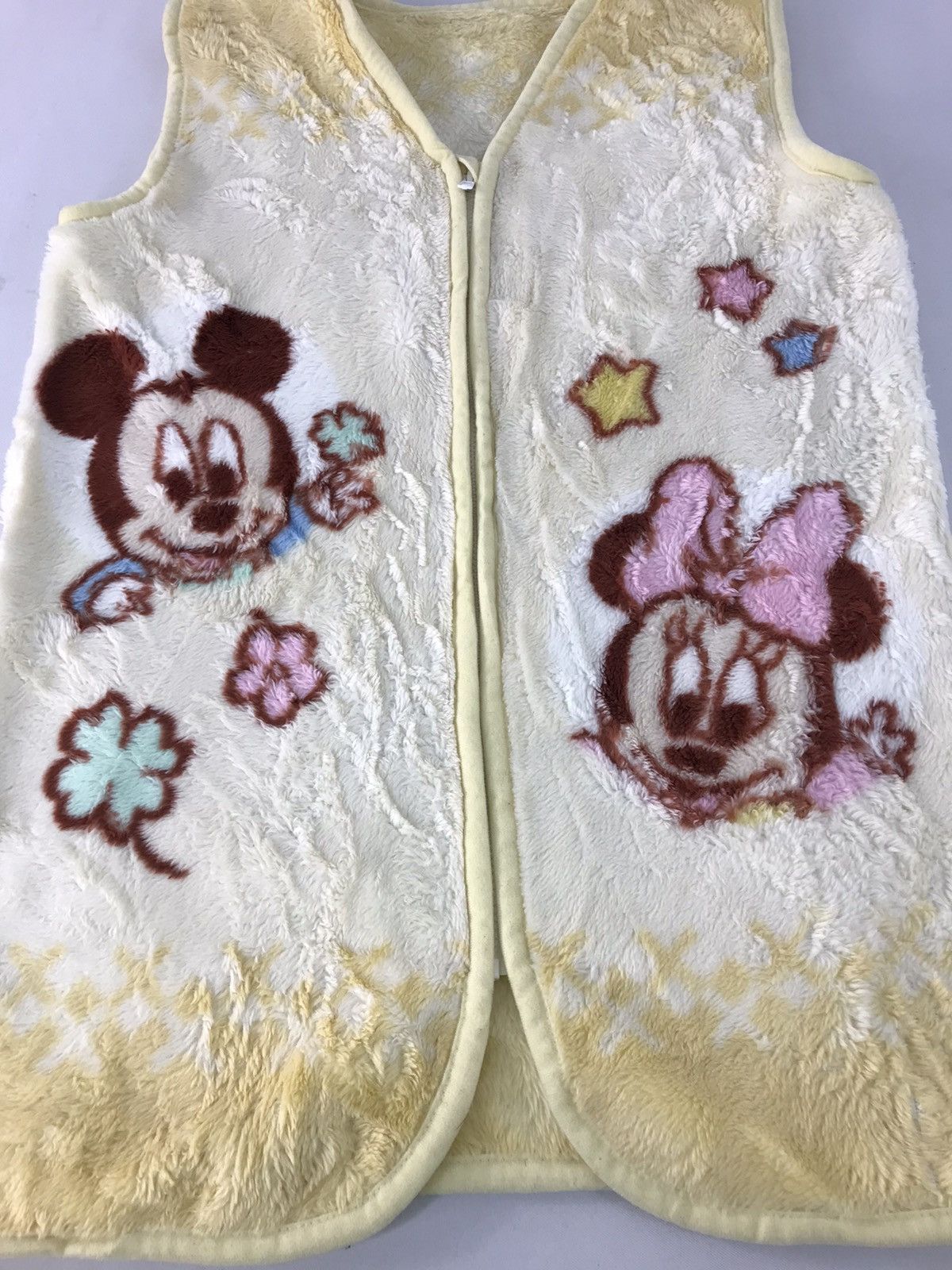 Disney × Mickey Mouse Disney Baby Mickey & Friend Vest Fluffy Fleece Jacket Size M / US 6-8 / IT 42-44 - 3 Thumbnail