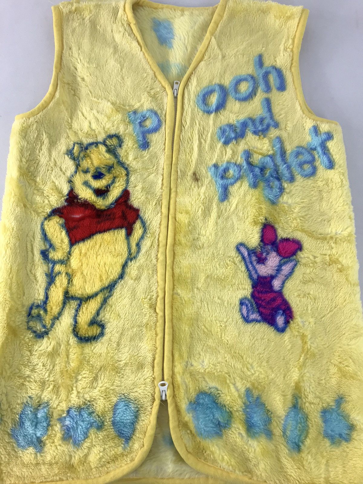 Cartoon Network × Vintage 90s Winnie The Pooh And Piglet Vest Fleece Fluffy Fleece Size US M / EU 48-50 / 2 - 3 Thumbnail