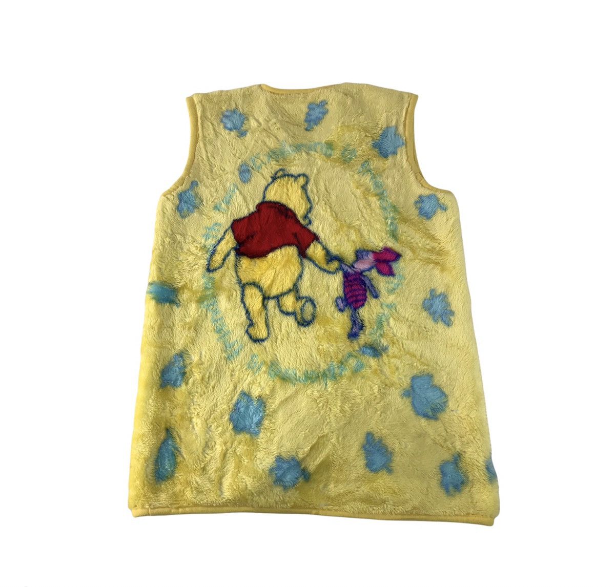 Cartoon Network × Vintage 90s Winnie The Pooh And Piglet Vest Fleece Fluffy Fleece Size US M / EU 48-50 / 2 - 2 Thumbnail