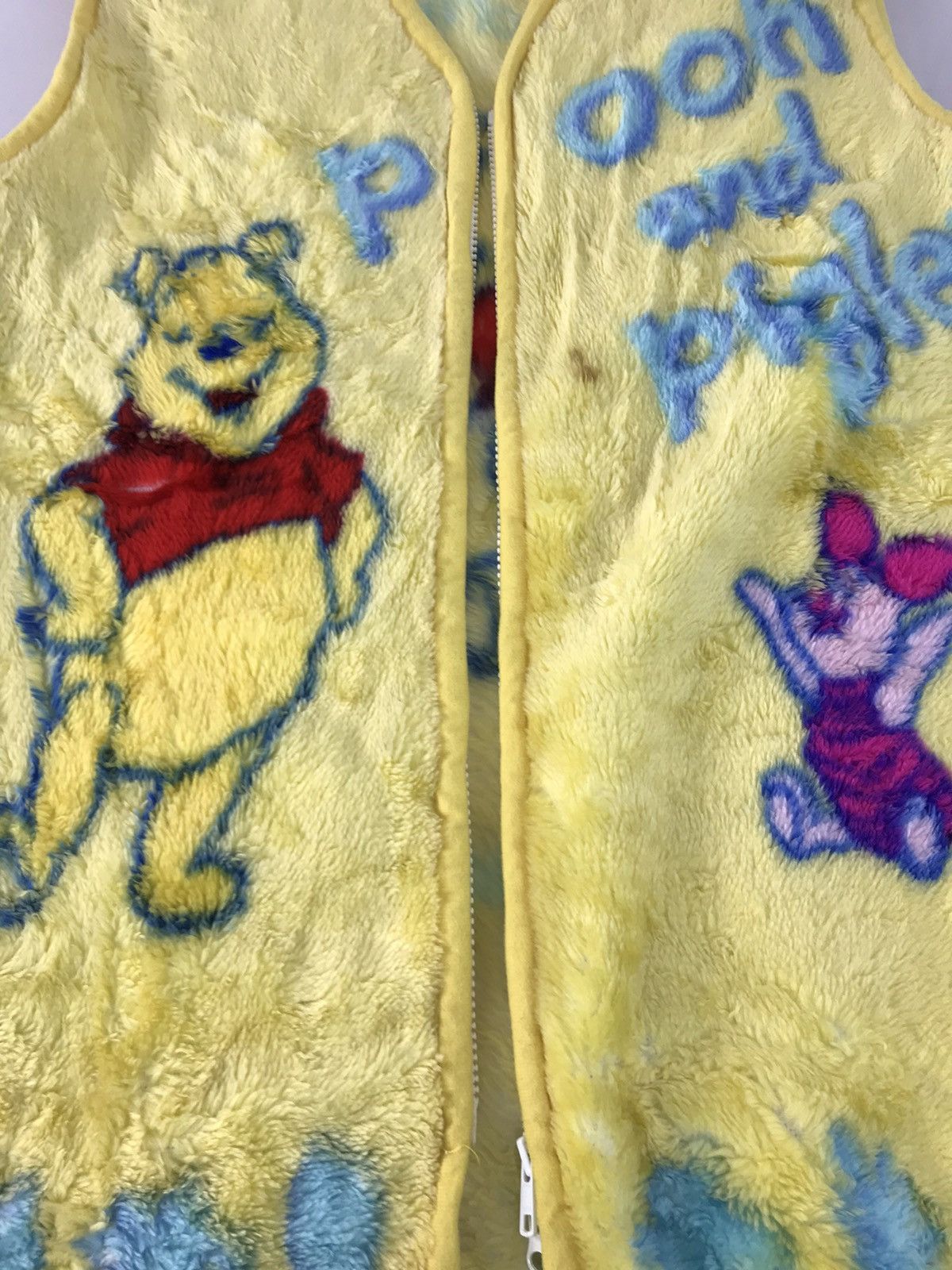 Cartoon Network × Vintage 90s Winnie The Pooh And Piglet Vest Fleece Fluffy Fleece Size US M / EU 48-50 / 2 - 4 Thumbnail
