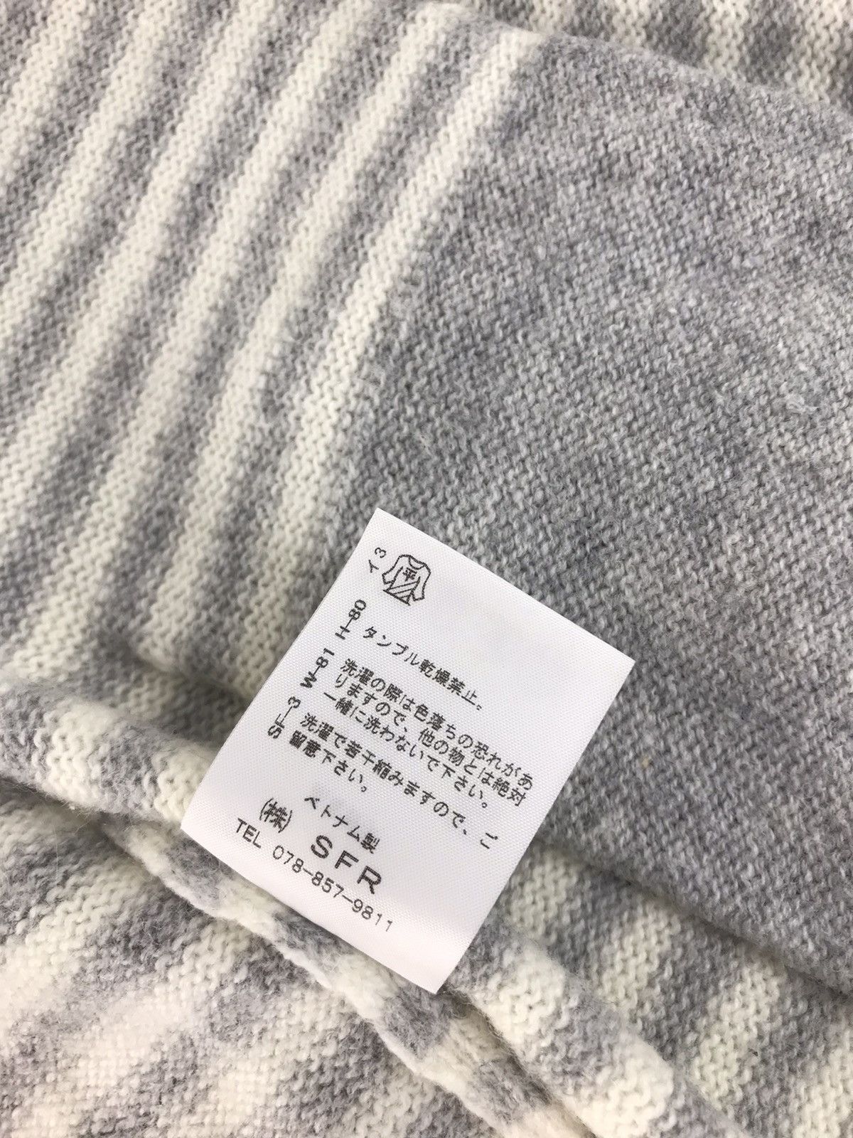 Japanese Brand × Vintage Love Jolie Knitwear Cardigan Shirt Button Down Striped Size S / US 4 / IT 40 - 7 Thumbnail