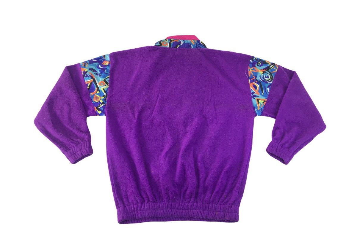 Japanese Brand × Vintage Taro Club Fleece Fluffy Half Zip Multicolour Design Size US L / EU 52-54 / 3 - 2 Thumbnail
