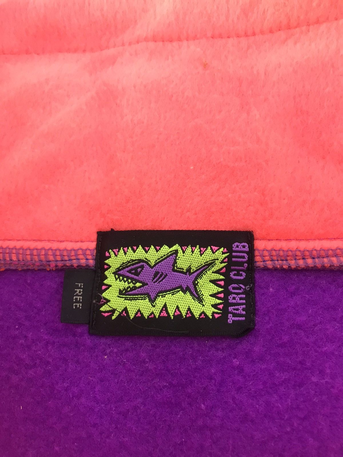 Japanese Brand × Vintage Taro Club Fleece Fluffy Half Zip Multicolour Design Size US L / EU 52-54 / 3 - 5 Thumbnail