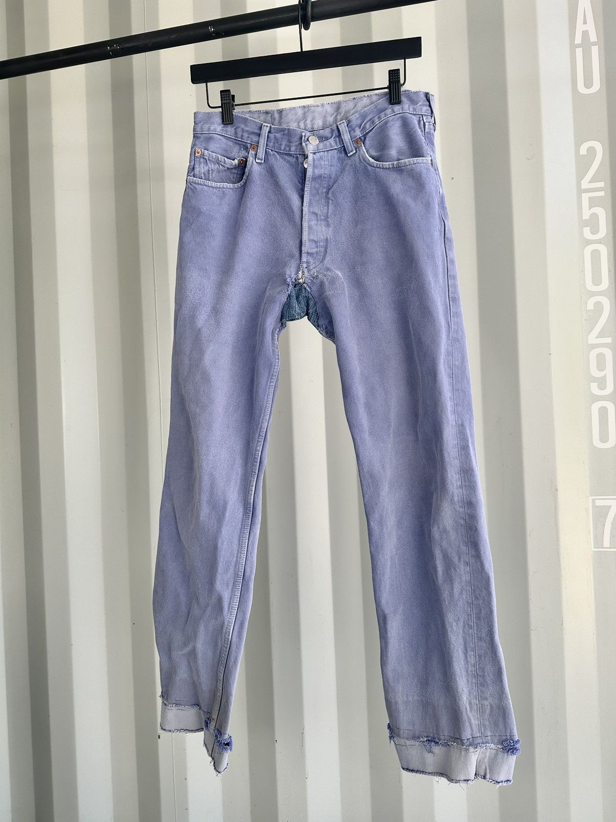 Levi's Vintage Levi’s Released Hem Denim Thrashed Size US 30 / EU 46 - 2 Thumbnail