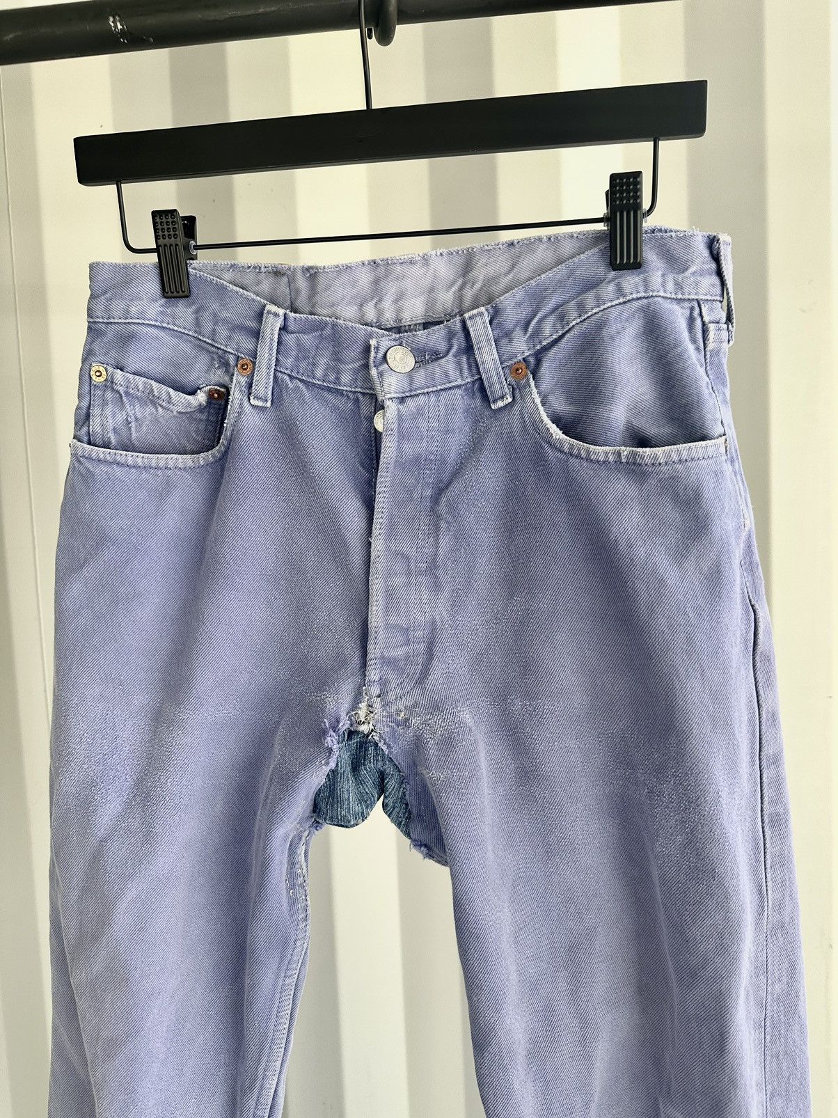 Levi's Vintage Levi’s Released Hem Denim Thrashed Size US 30 / EU 46 - 3 Thumbnail